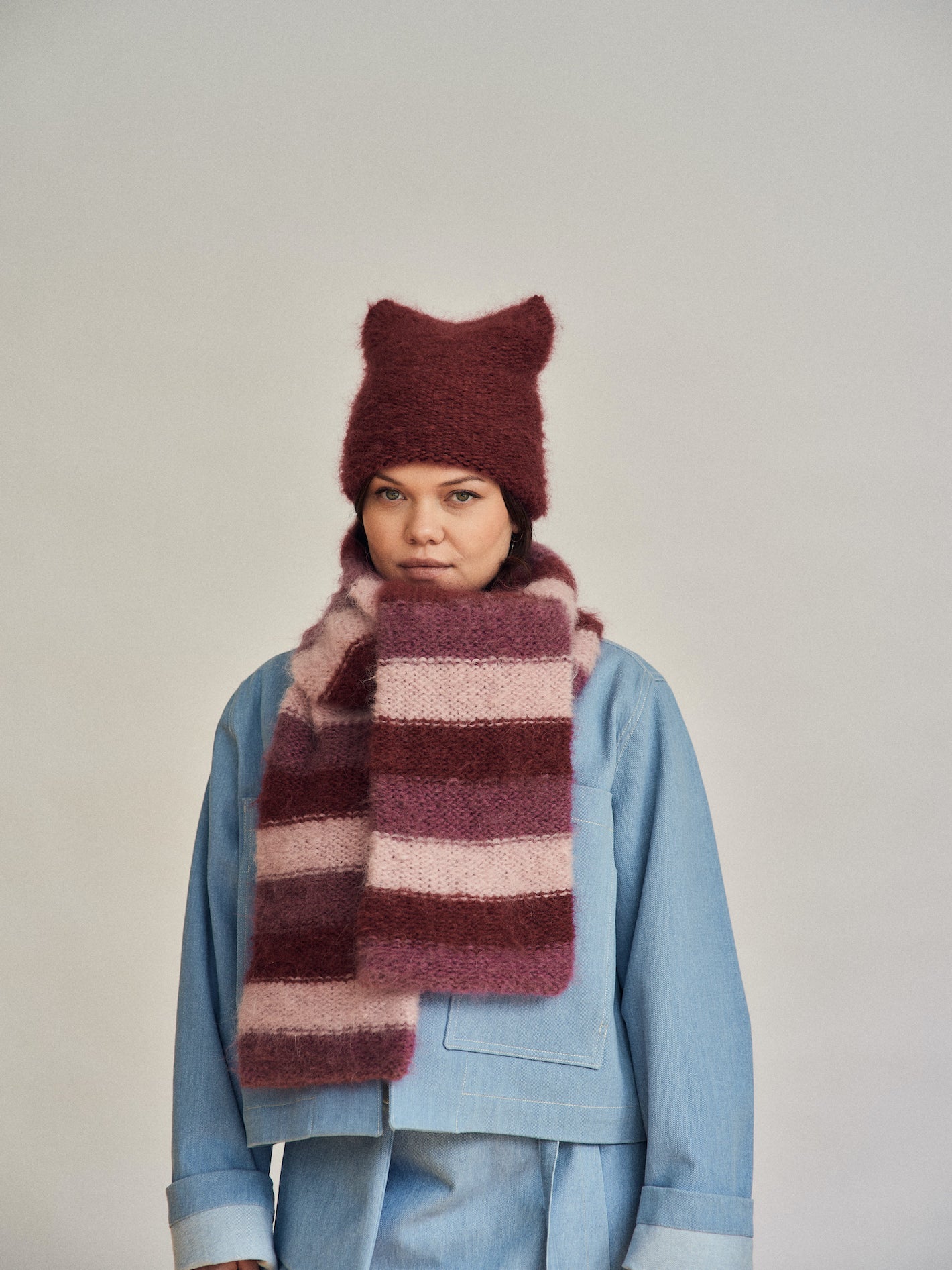 Bonnet en mohair Cloud | Lilas