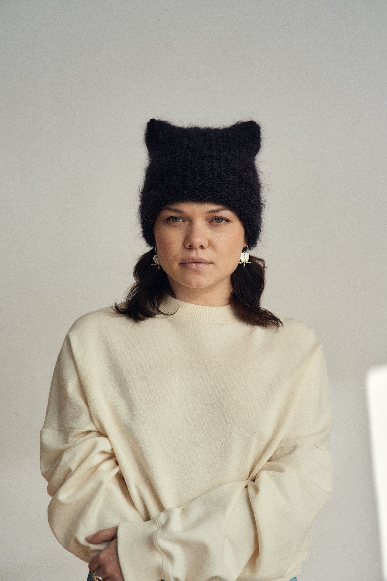 Bonnet en mohair Cloud | Lilas