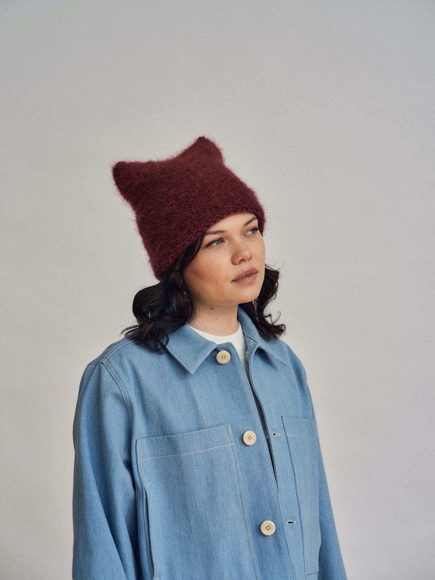 Bonnet en mohair Cloud | Lilas