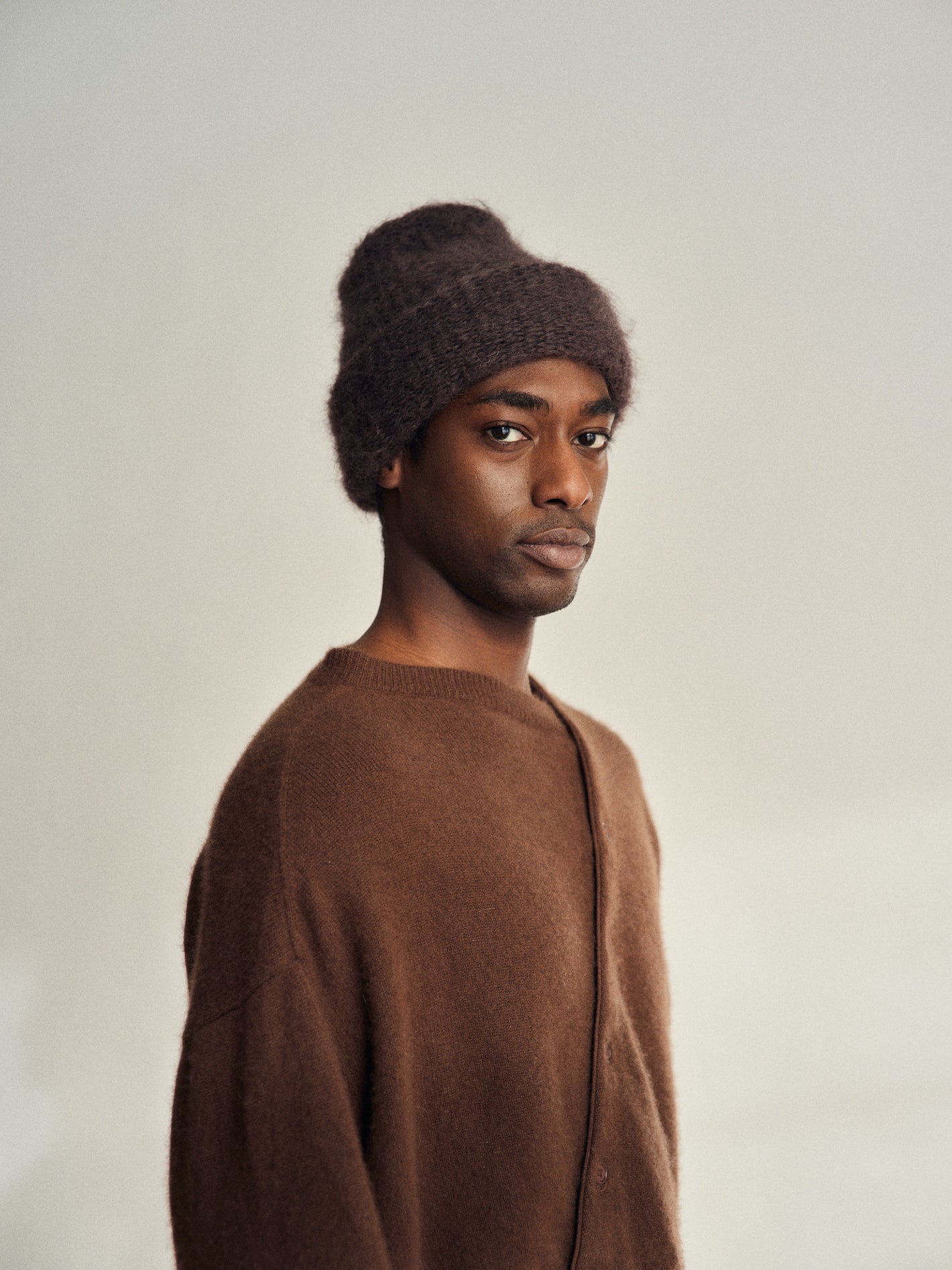 Bonnet en mohair Cloud | Lilas