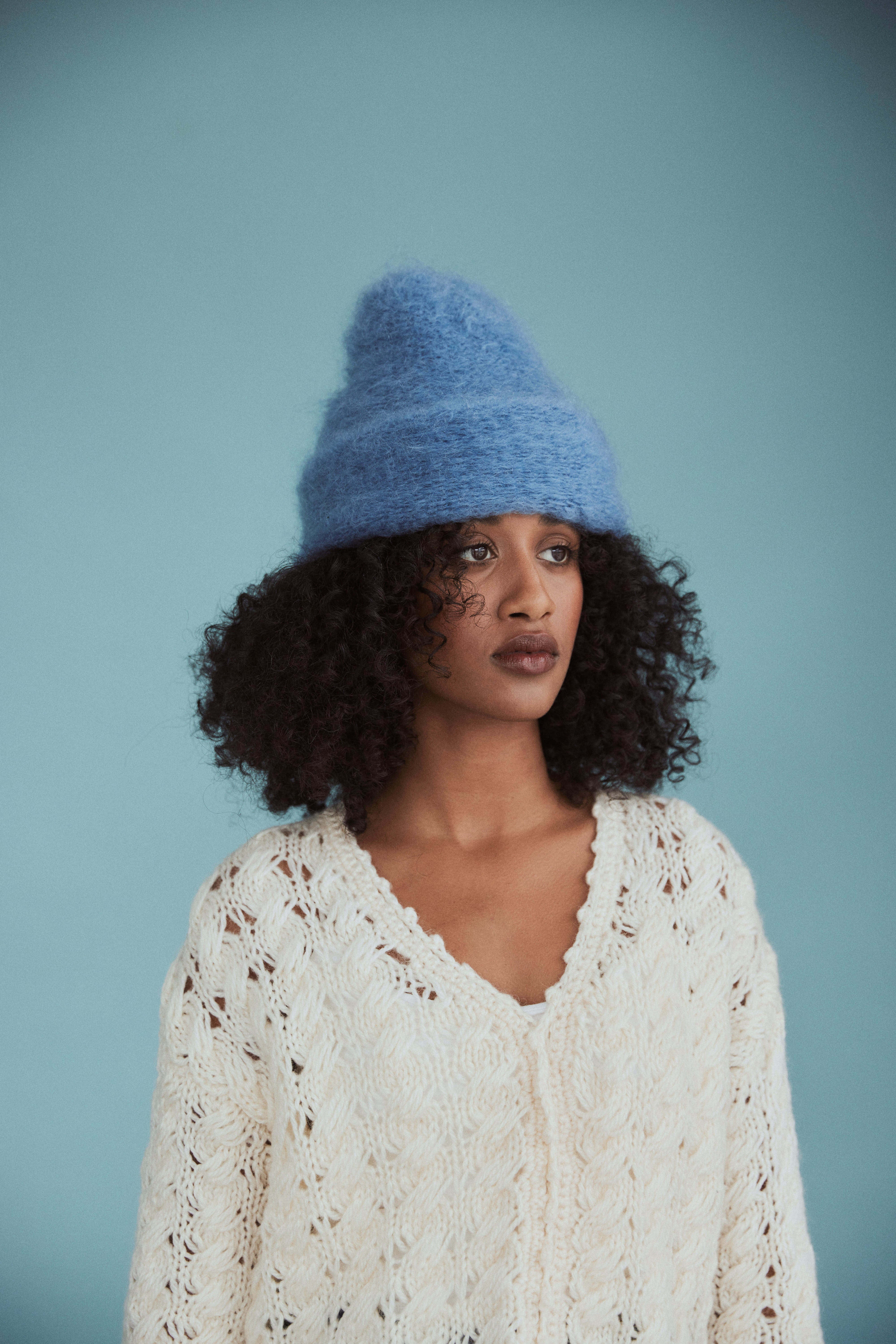 mohair beanie