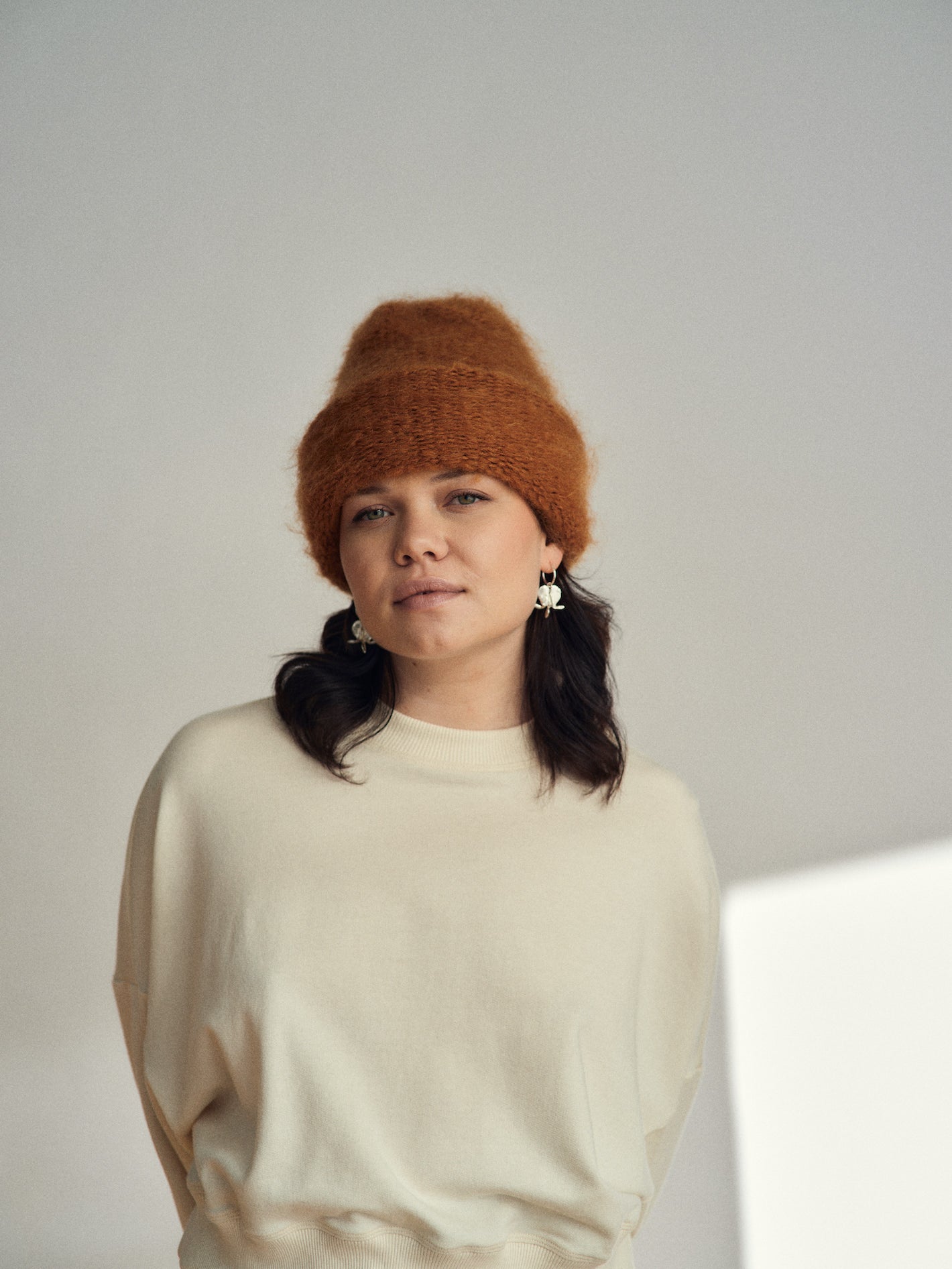 Bonnet en mohair Cloud | Lilas