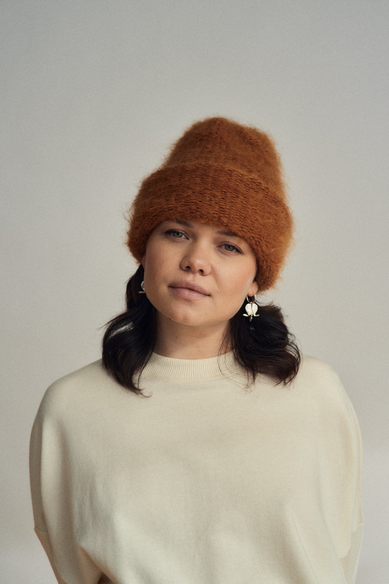 Bonnet en mohair Cloud | Lilas