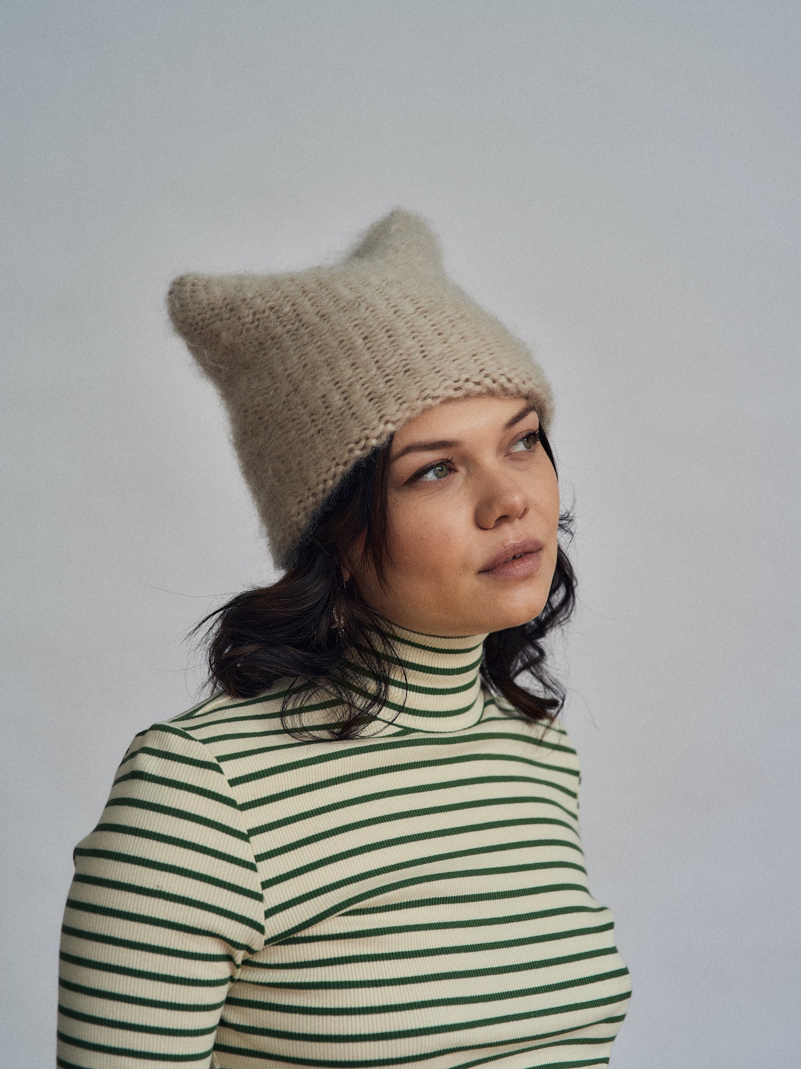 Bonnet en mohair Cloud | Lilas