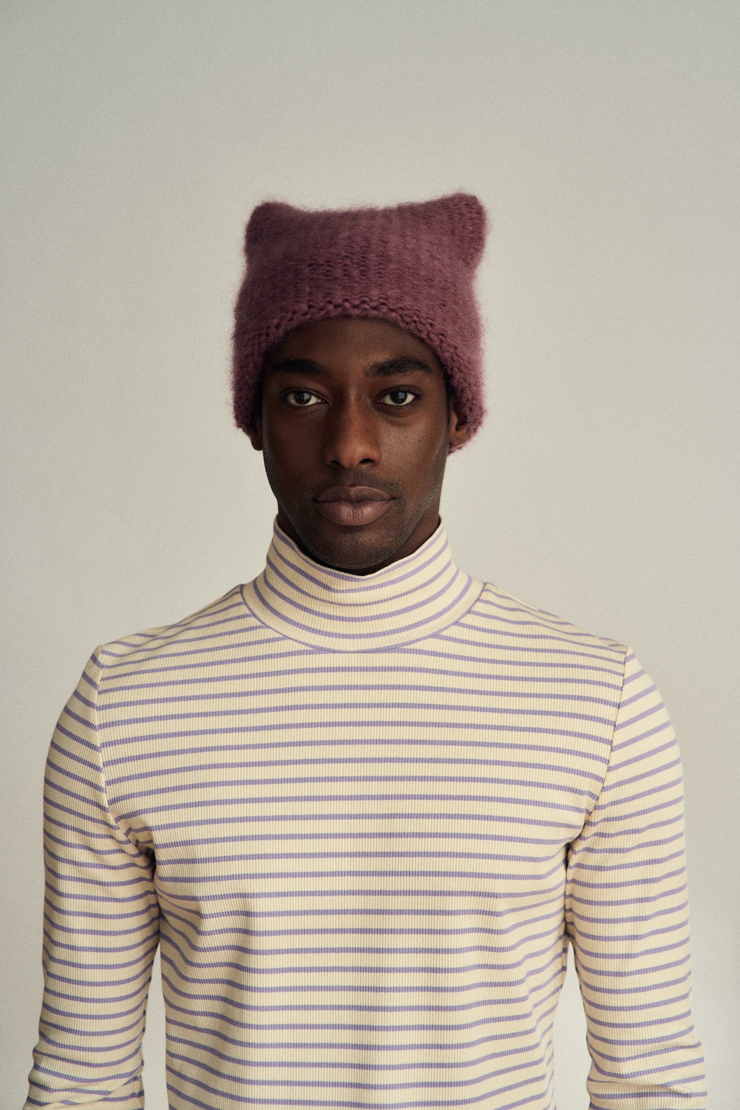 Bonnet en mohair Cloud | Lilas