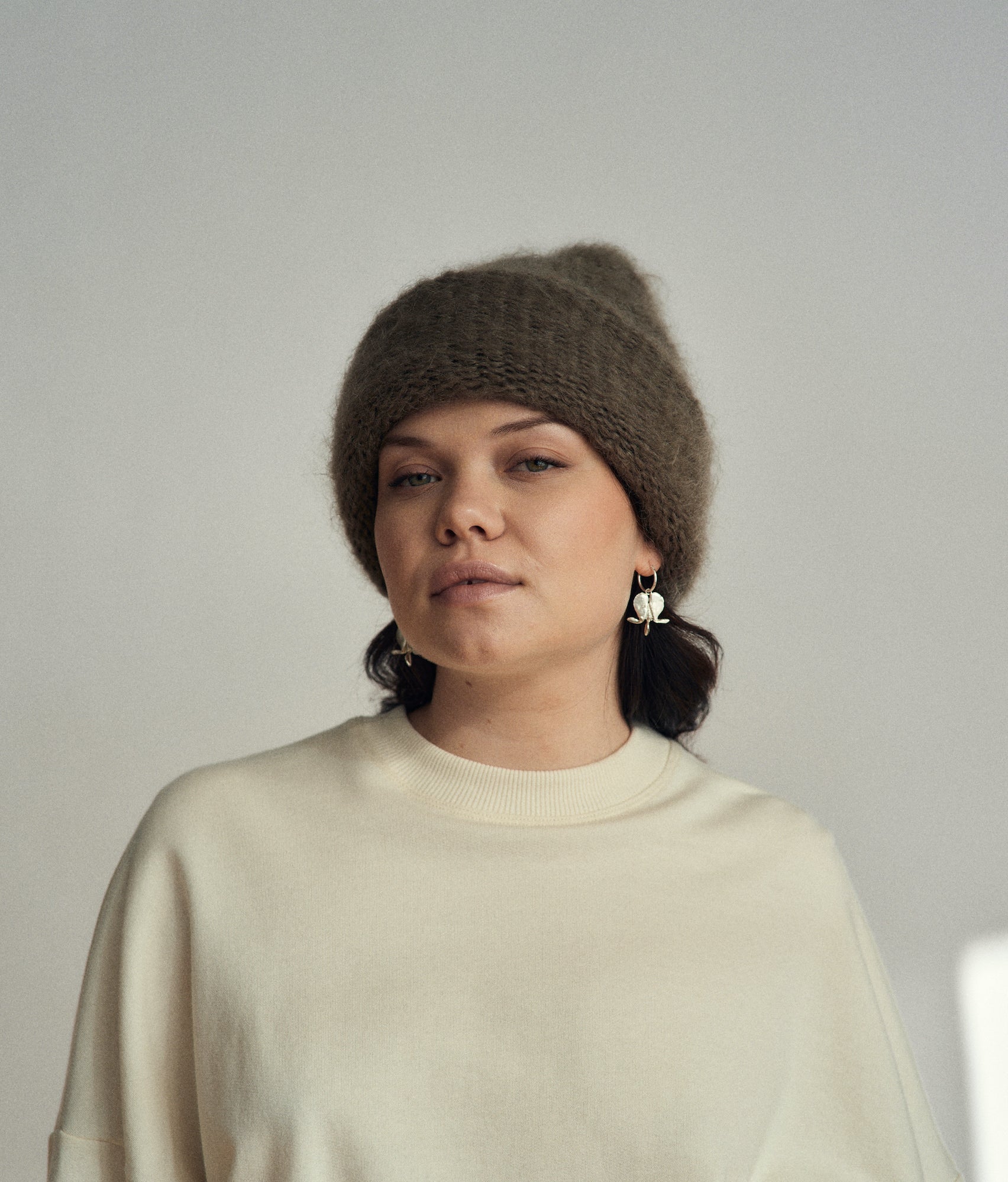 Bonnet en mohair Cloud | Lilas