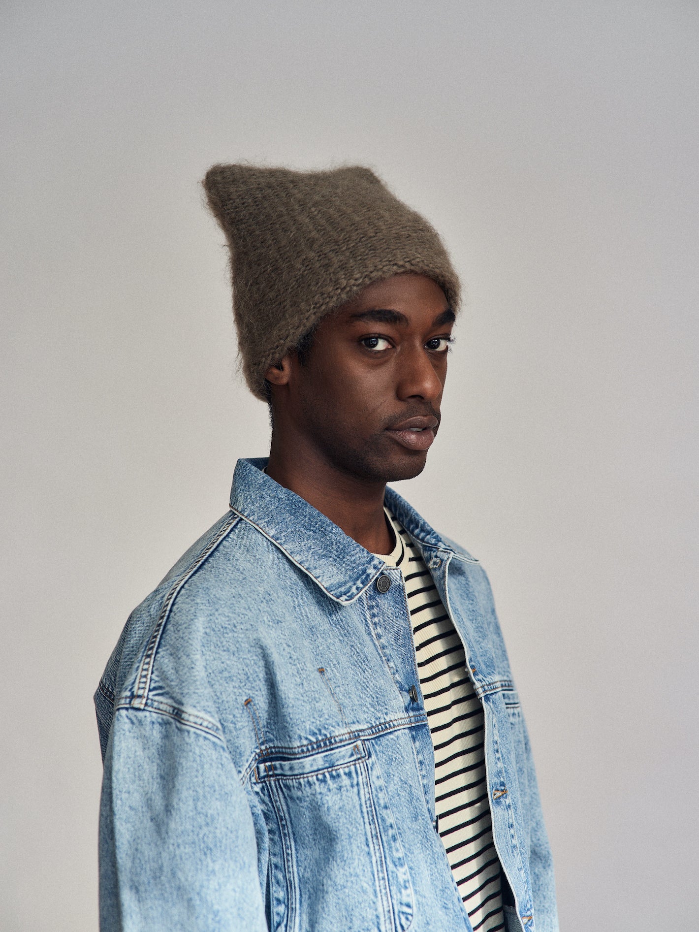 Bonnet en mohair Cloud | Lilas