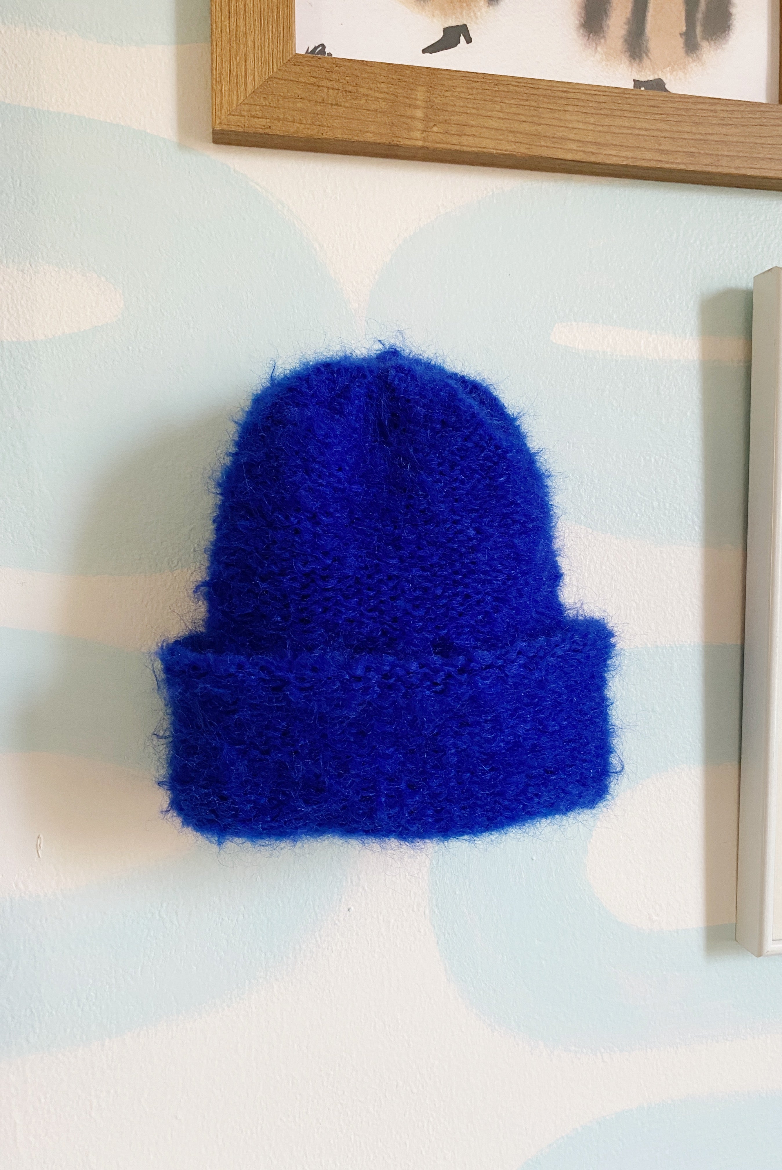 Bonnet en mohair Cloud | Bleu cobalt