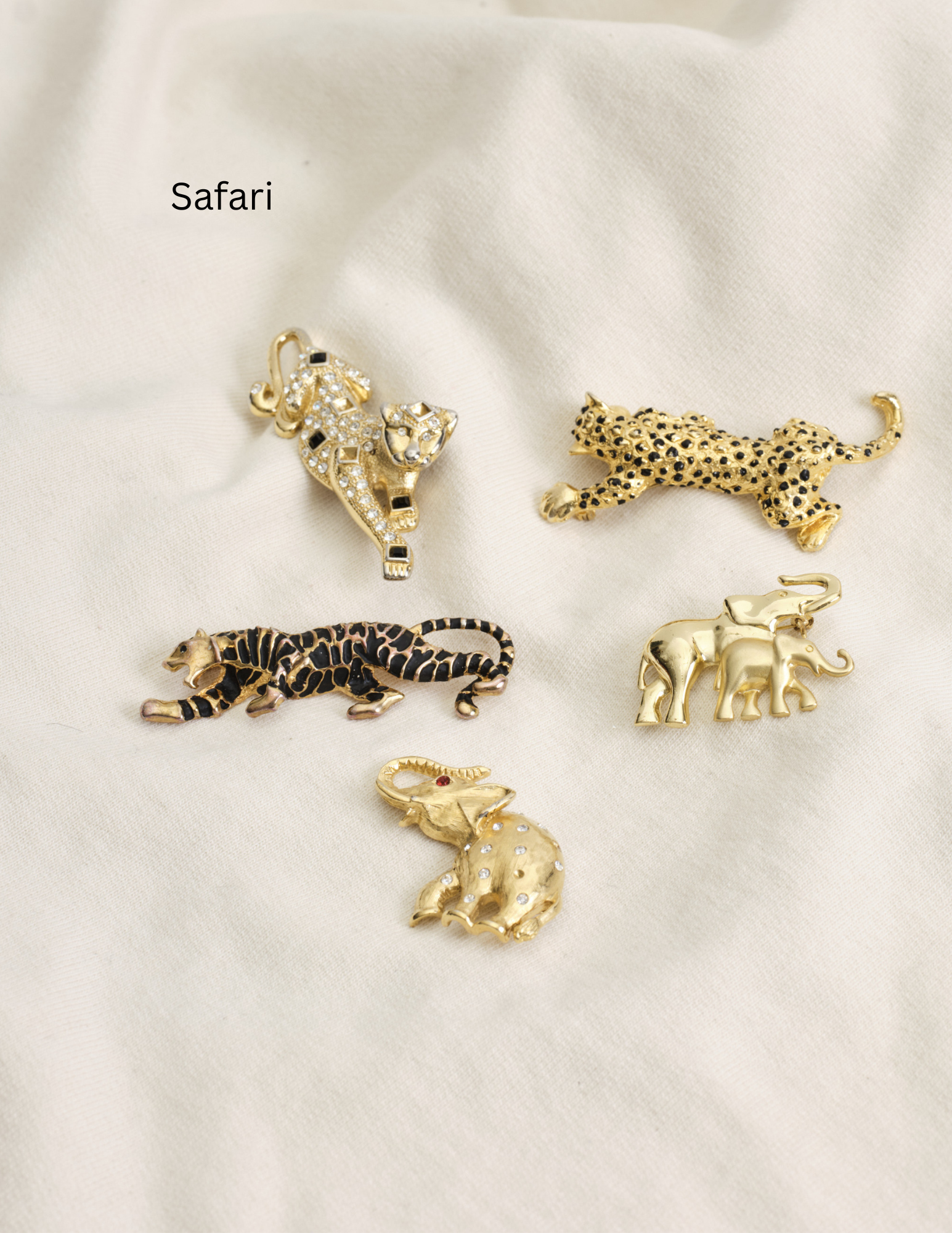 Vintage brooches | Clusters of 5 | 18 Curated Collections