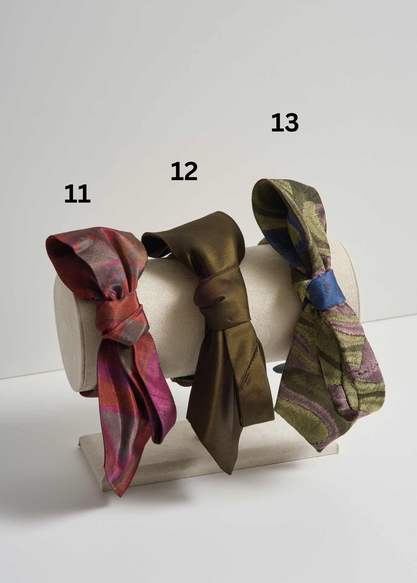 Myriad / Reclaimed vintage silk tie headband / 25 colour options