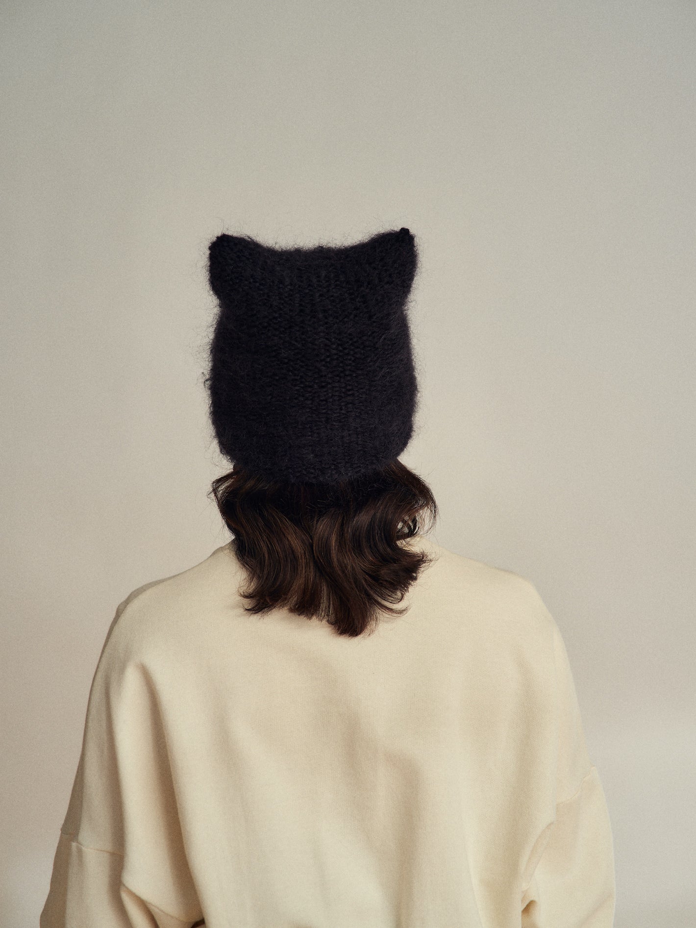 Purr mohair beanie | Black (Shipping September 29th)