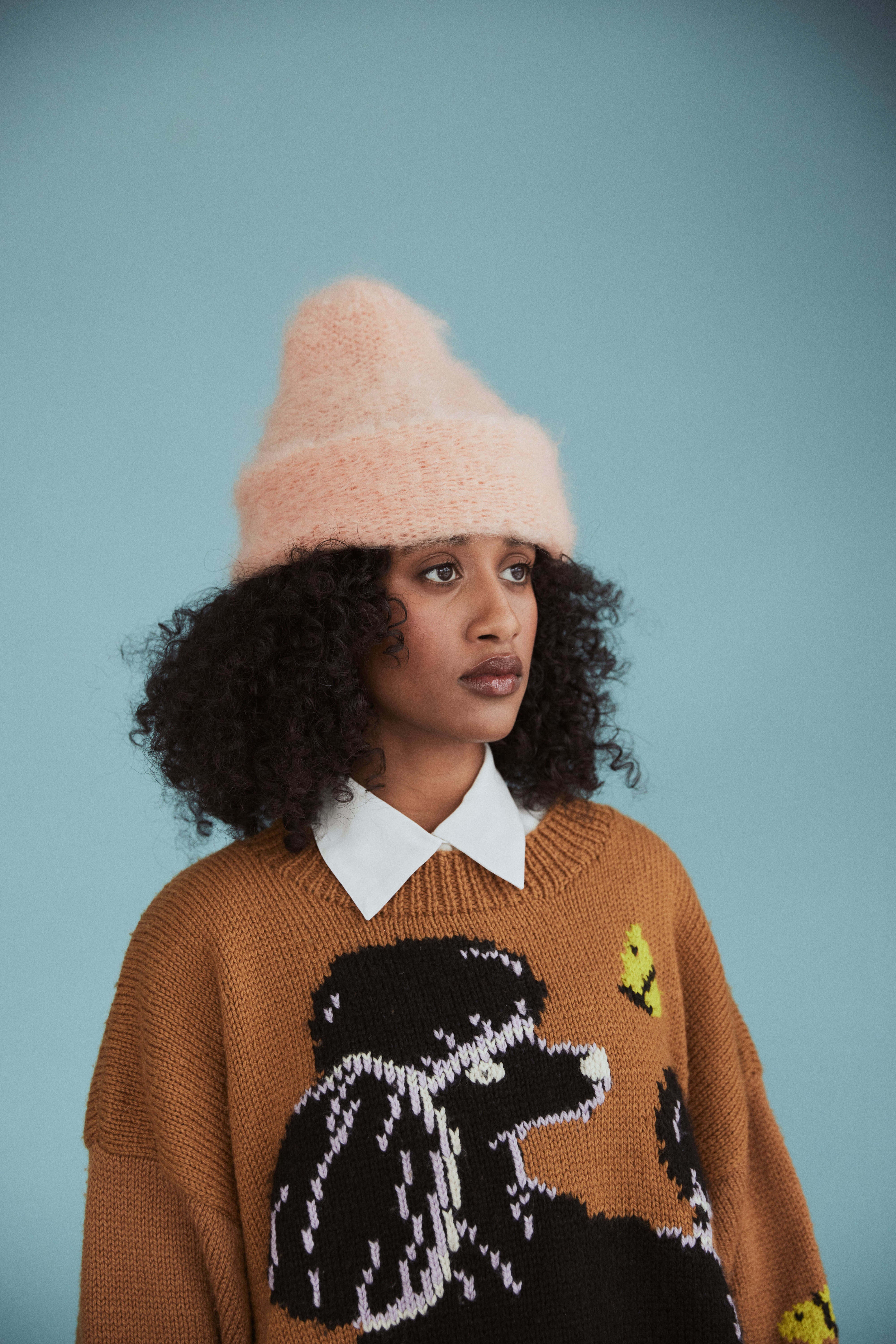 mohair beanie