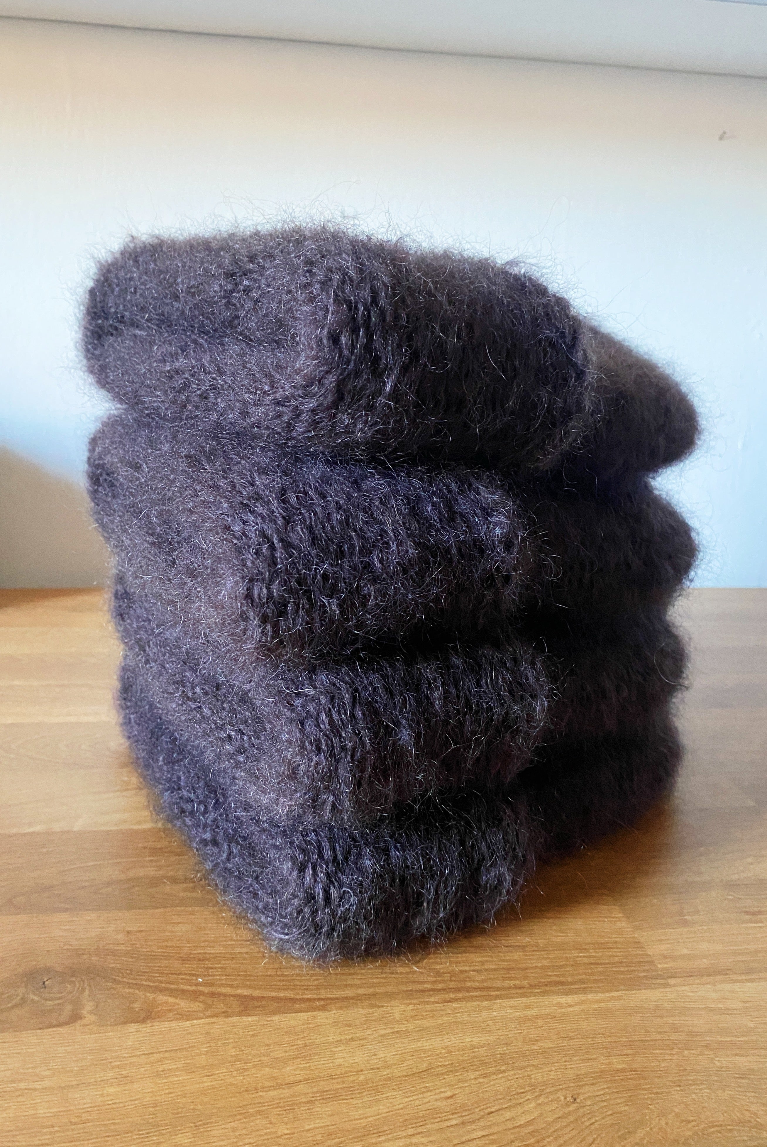 Cloud mohair beanie | Chocolate brown