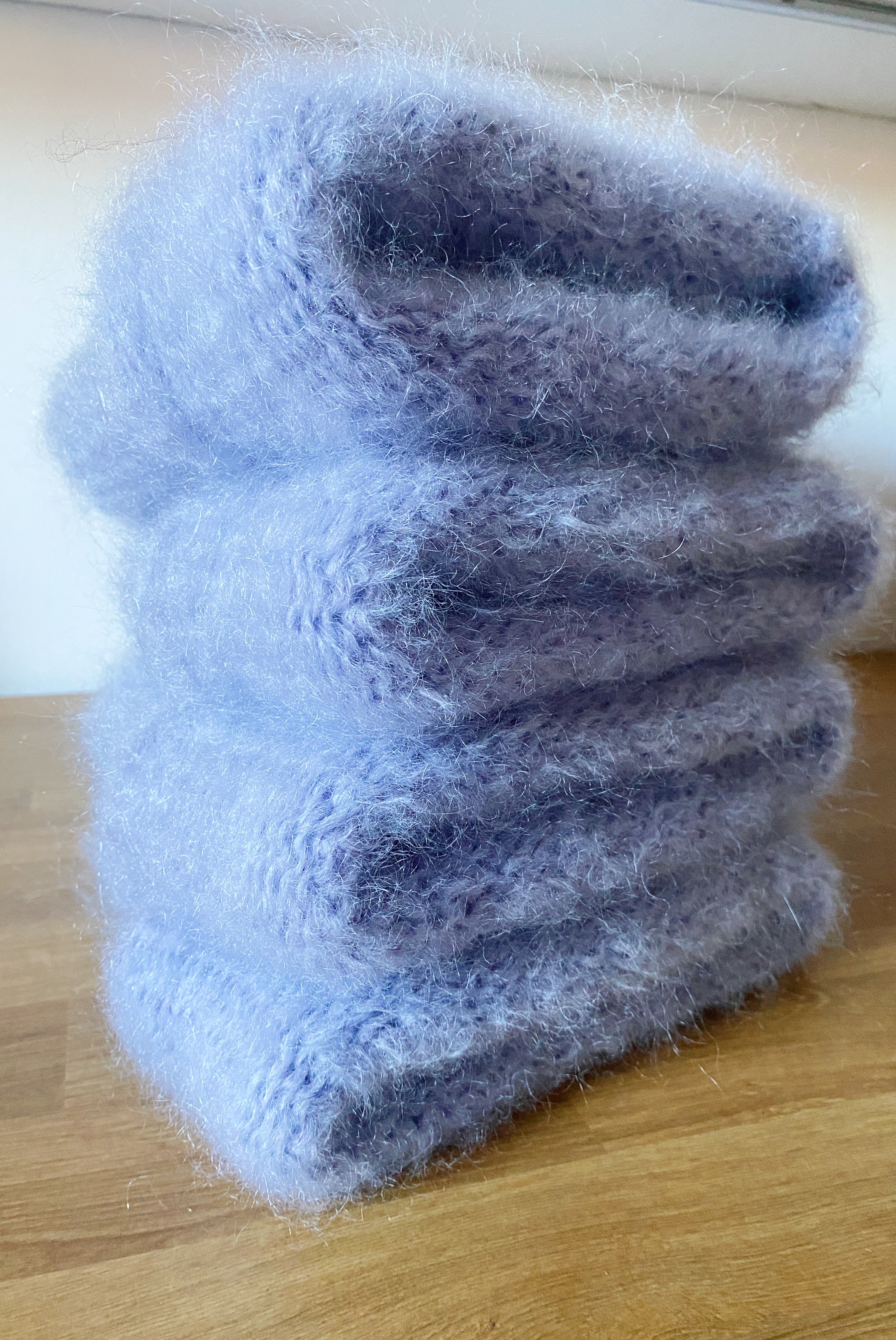 Cloud mohair beanie | Lilac