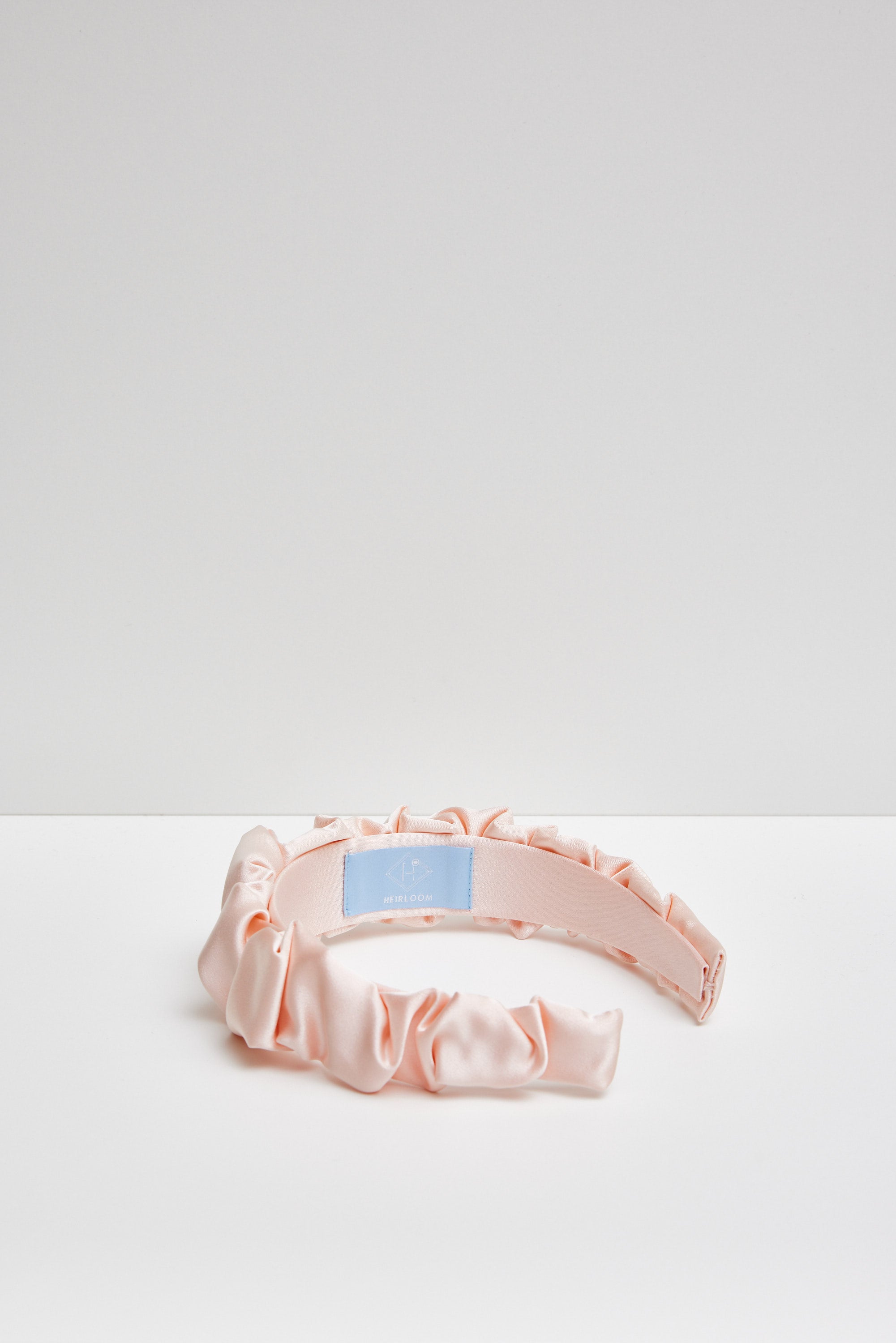 Bandeau Clueless / Satin rose bébé