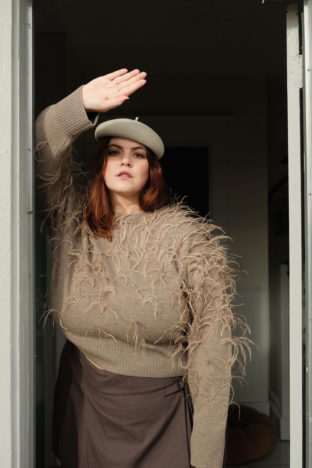 Medulla - A Modern, Minimalist Beret with Hidden Elastic for Secure Fit - Silverbelly