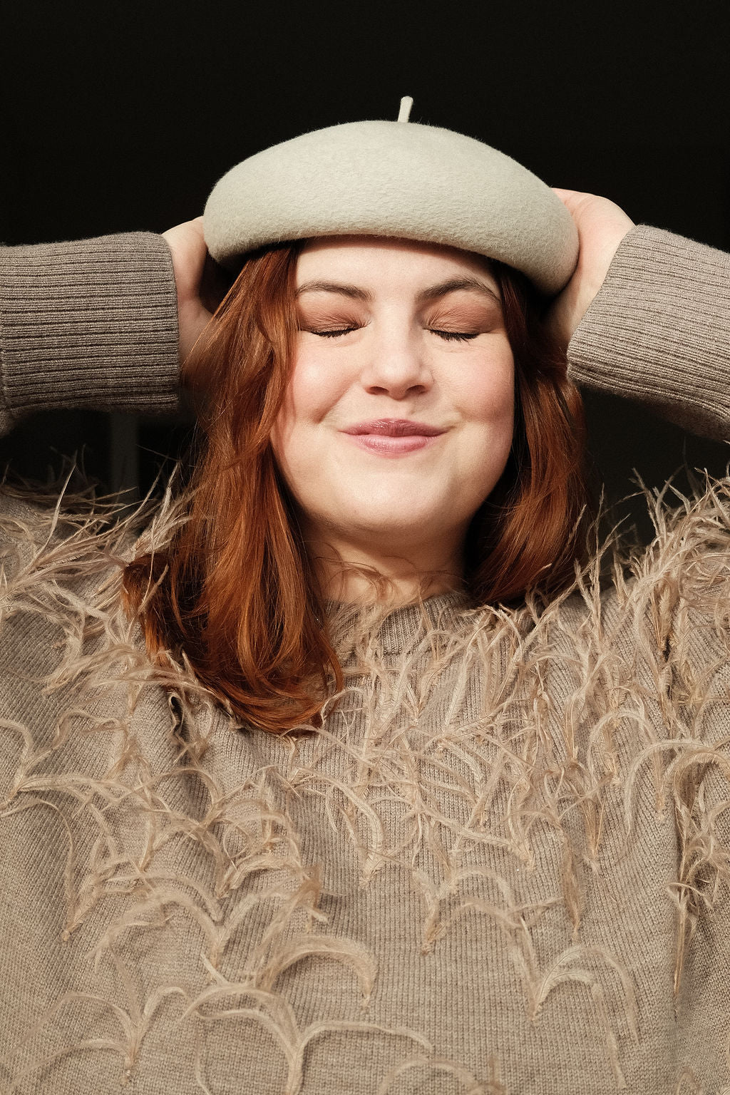 Medulla - A Modern, Minimalist Beret with Hidden Elastic for Secure Fit - Silverbelly