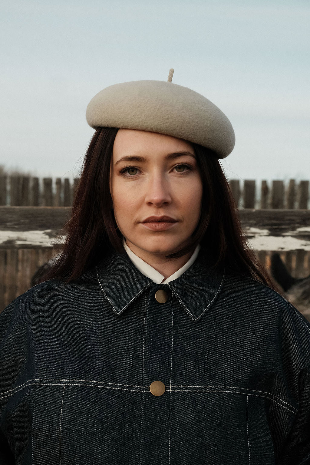 Medulla - A Modern, Minimalist Beret with Hidden Elastic for Secure Fit - Silverbelly