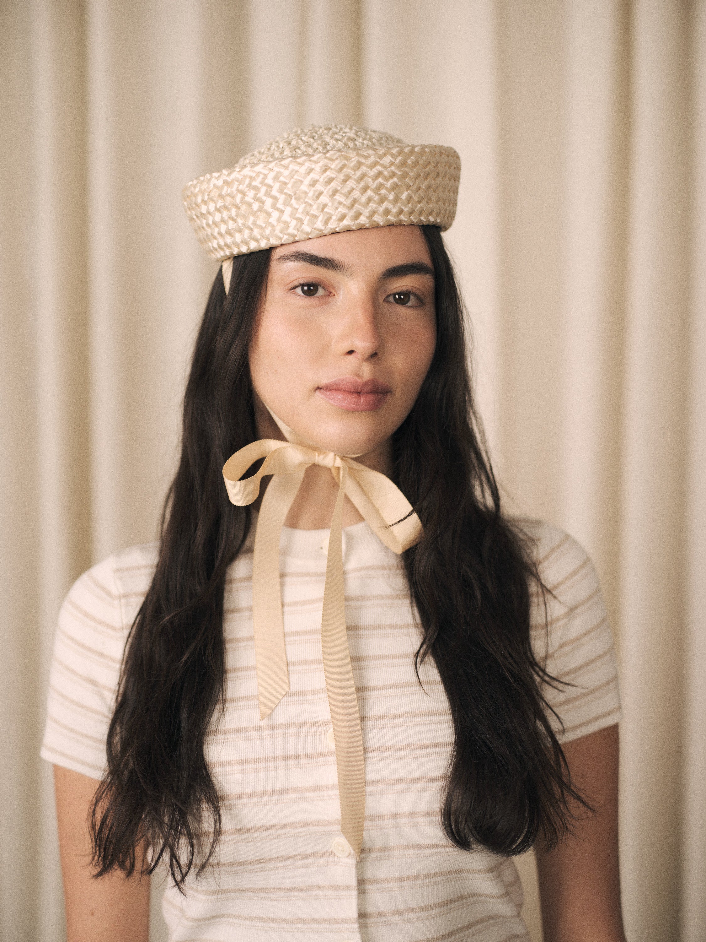 Dill | Vintage straw sailor hat with detachable ribbon | 4 colour options