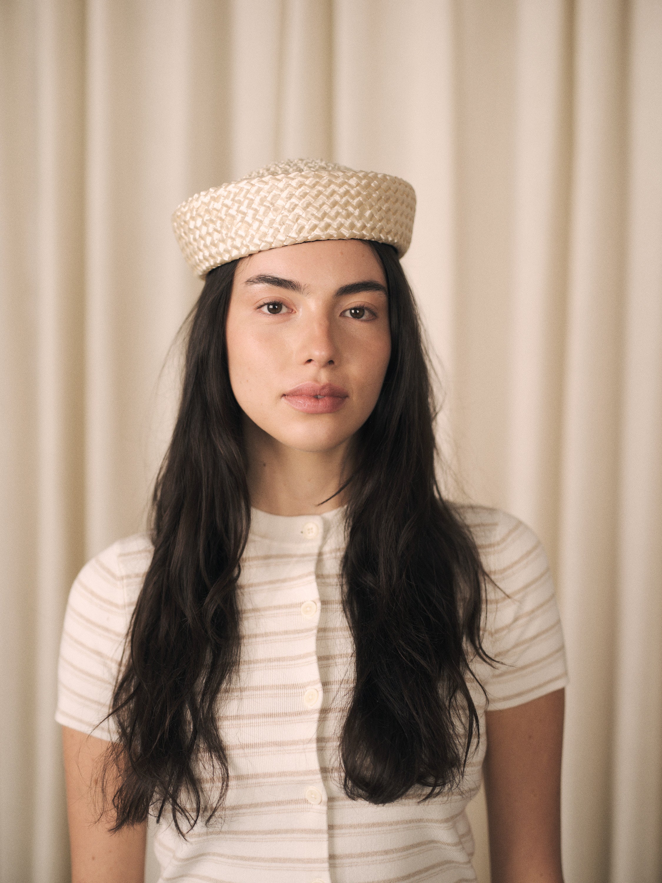 Dill | Vintage straw sailor hat with detachable ribbon | 4 colour options