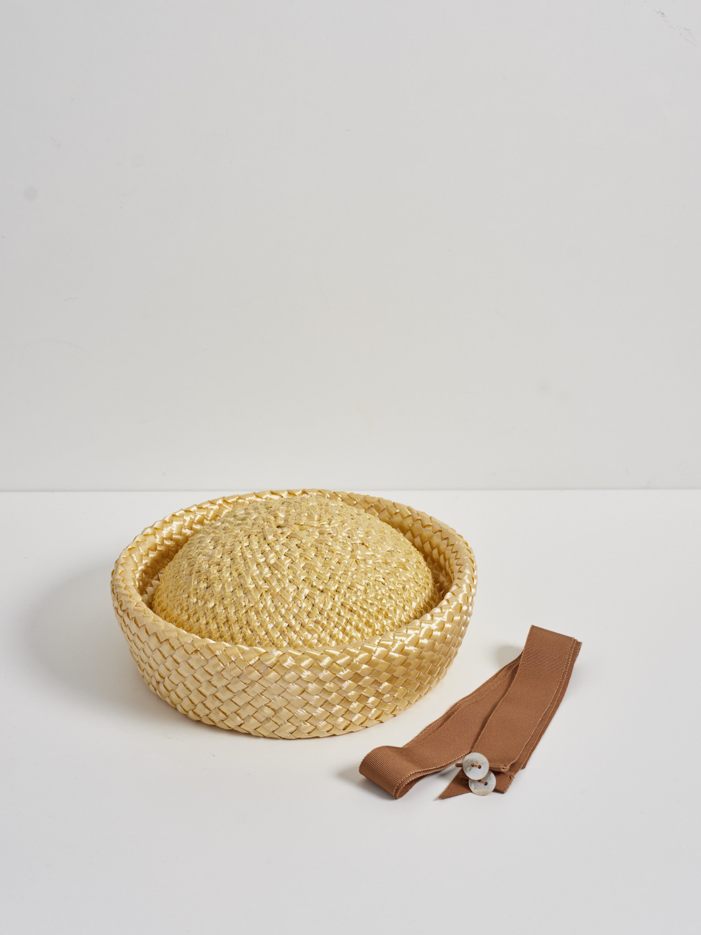 Dill | Vintage straw sailor hat with detachable ribbon | 4 colour options