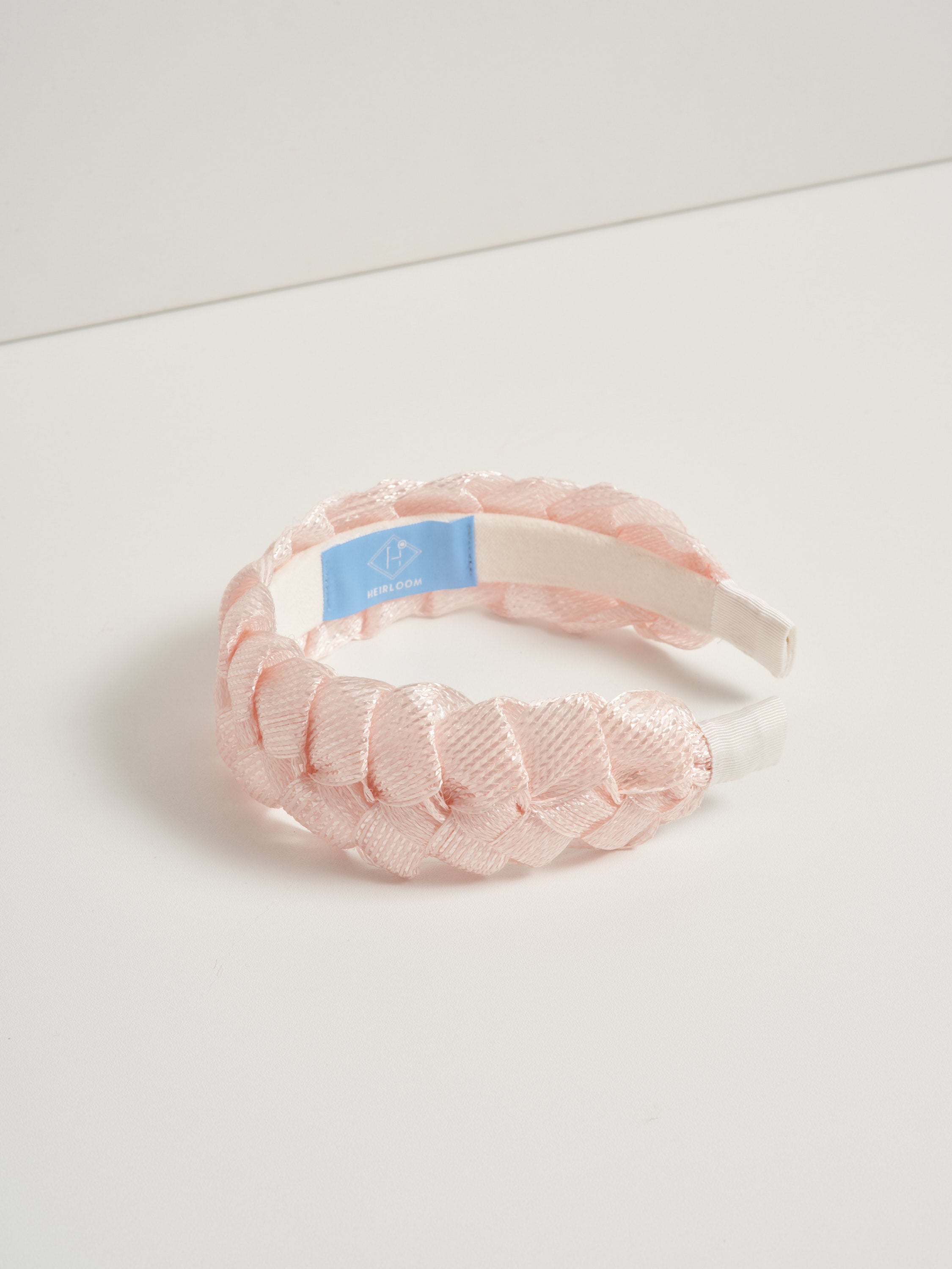 Entwine vintage straw headband - Light pink