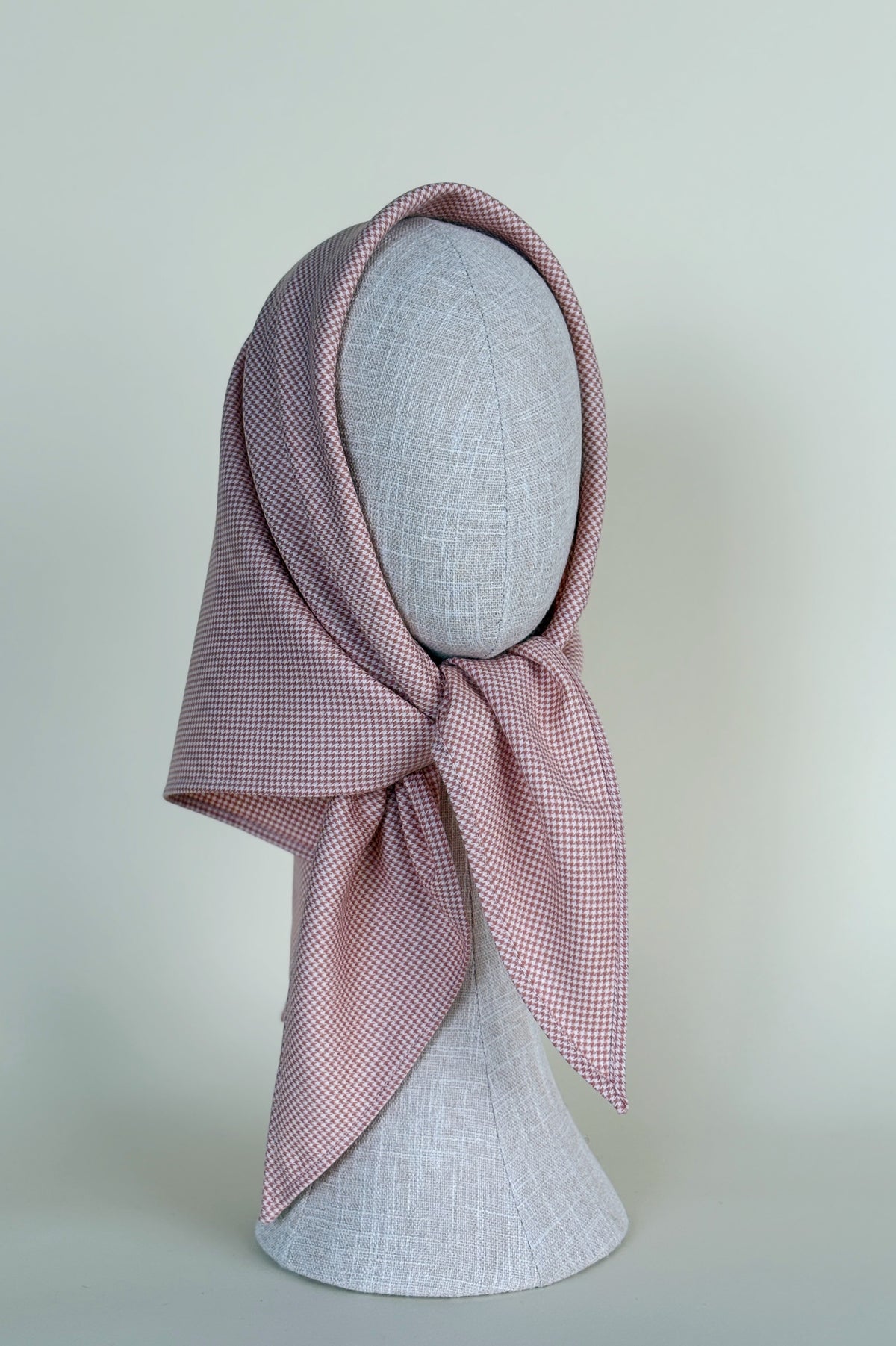 Sieff kerchief | Pink Houndstooth