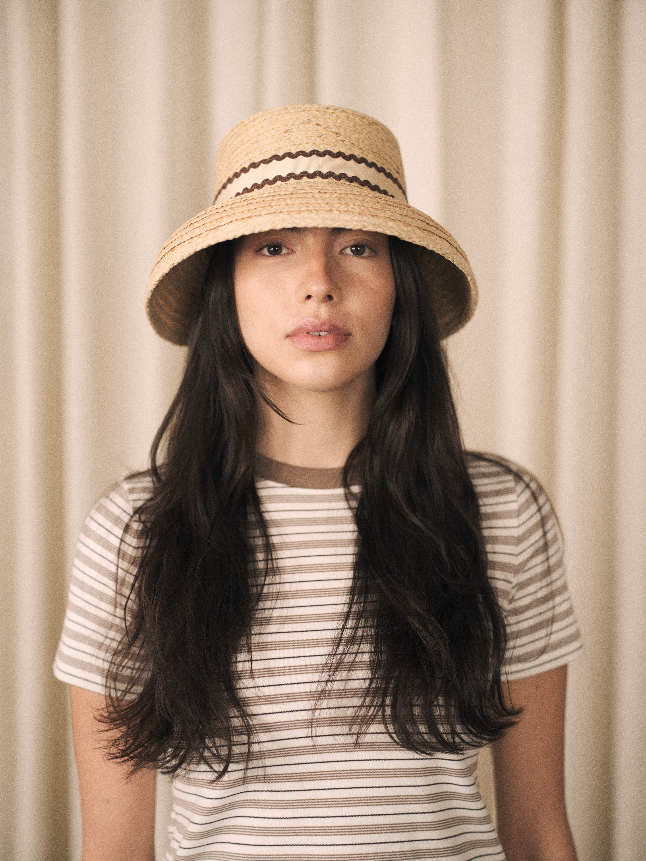 Gardenia | Adjustable straw hat dome shape | 3 colour options