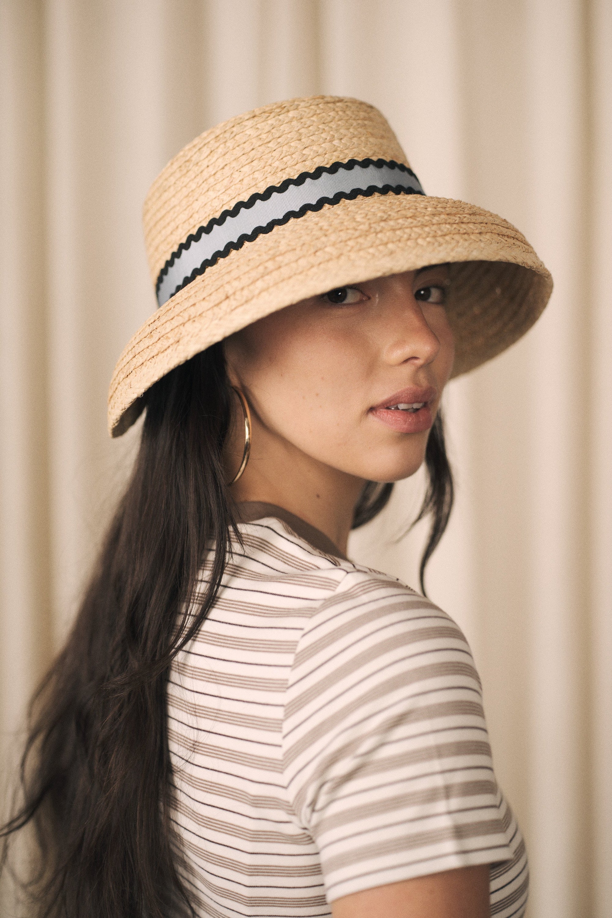 Gardenia | Adjustable straw hat dome shape | 3 colour options