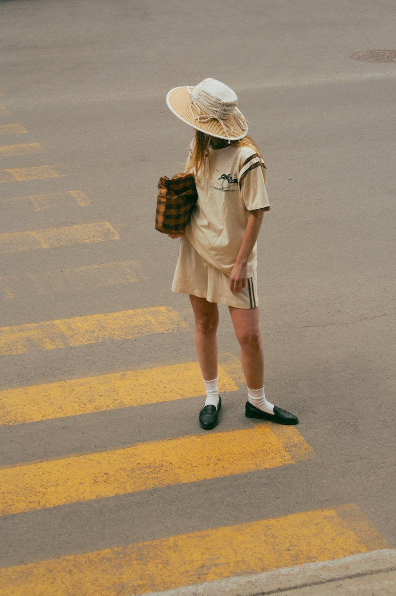 Rosemary | Wide brim ruched straw hat | 6 colour options