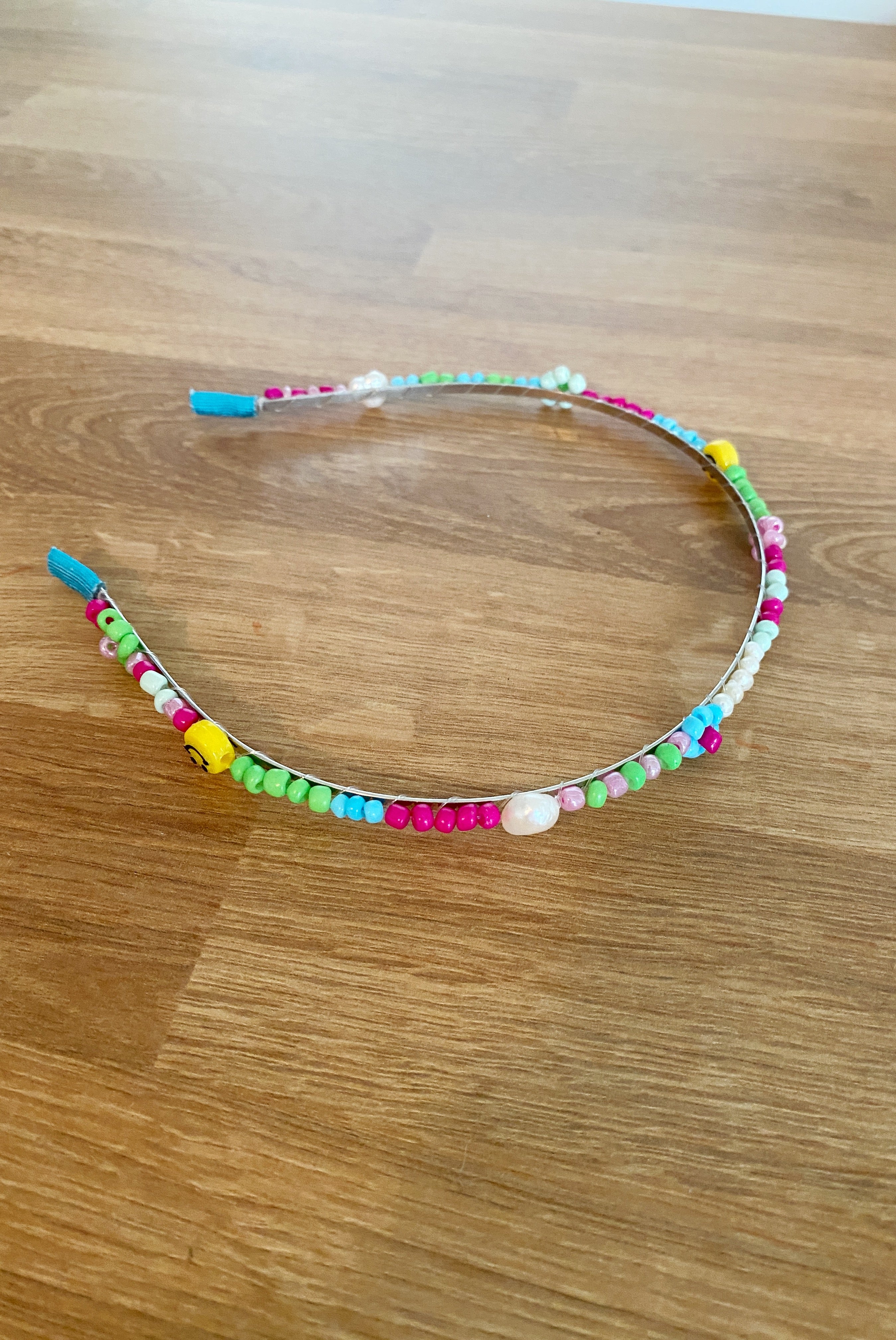 Flower glass bead headband (5 colour options)