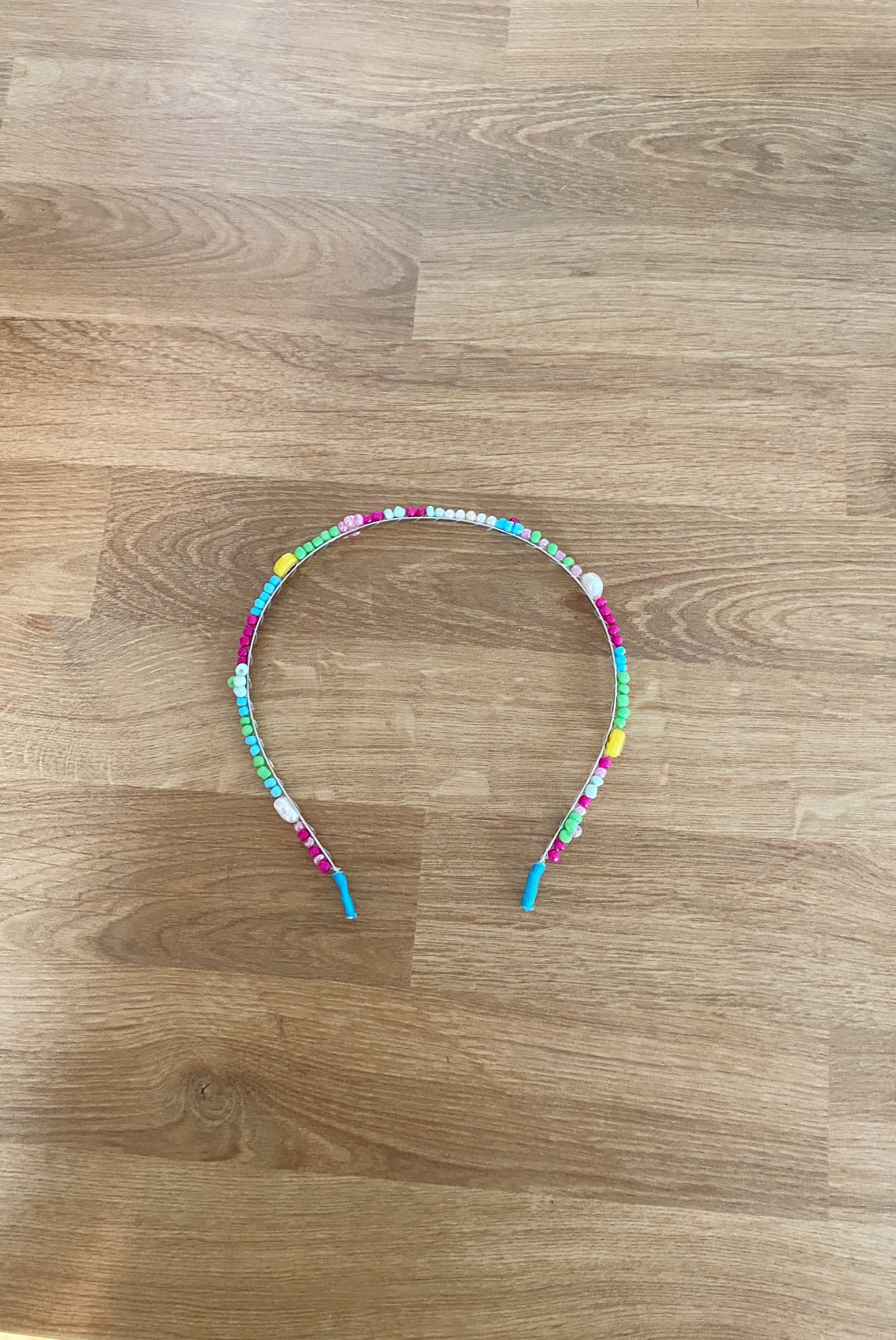 Flower glass bead headband (5 colour options)