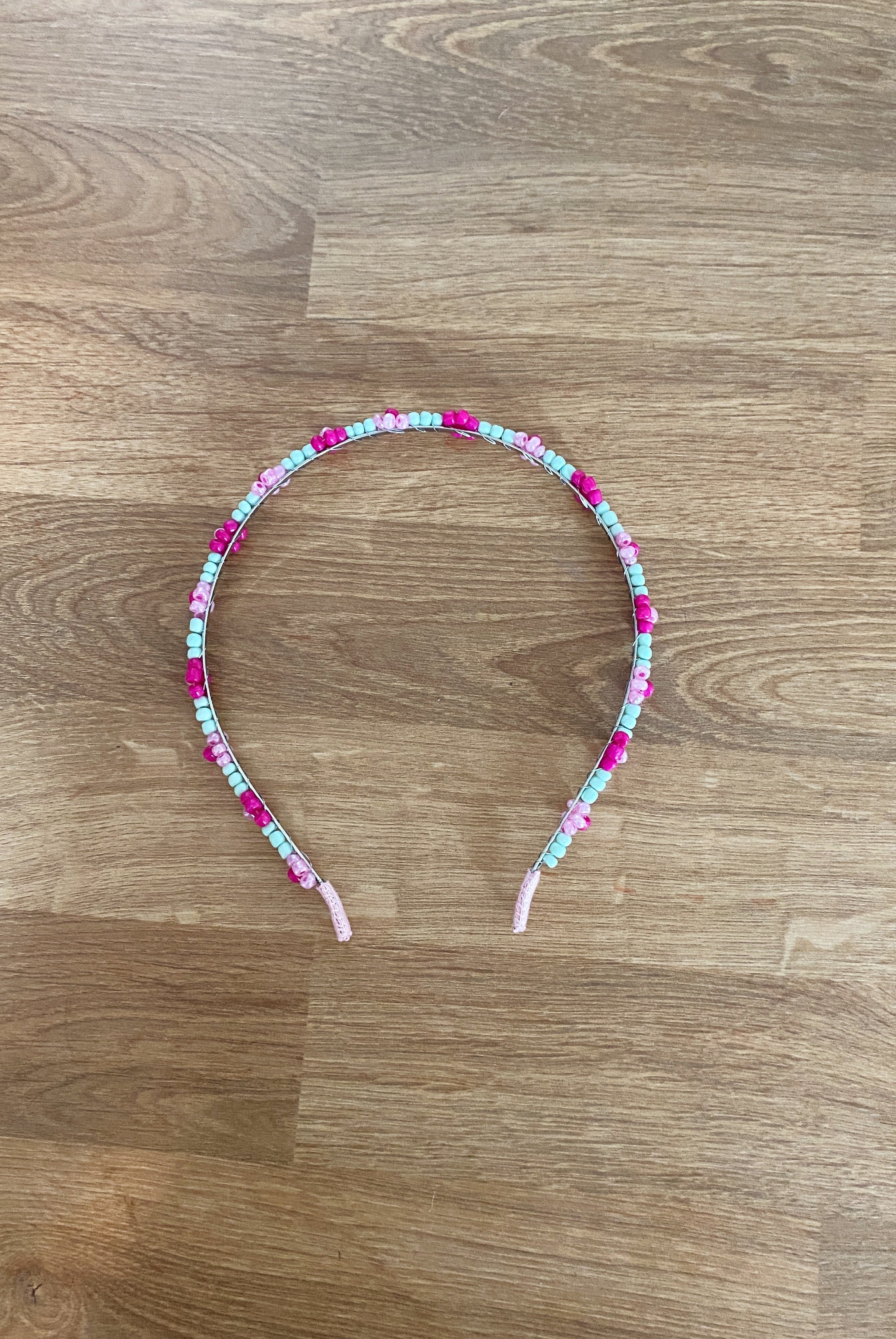 Flower glass bead headband (5 colour options)