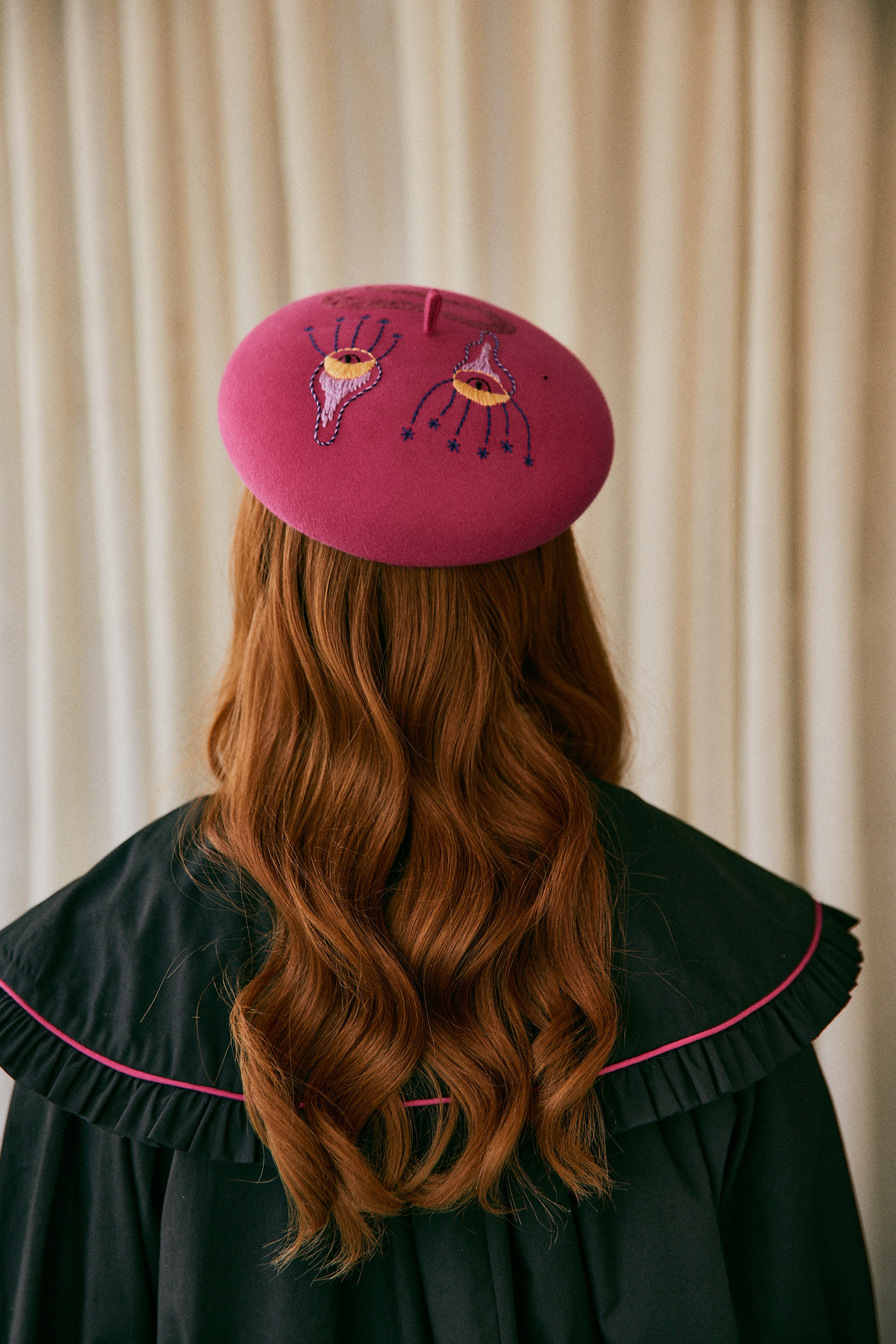 Customized embroidered "Madeleine" Medulla beret | Made to order