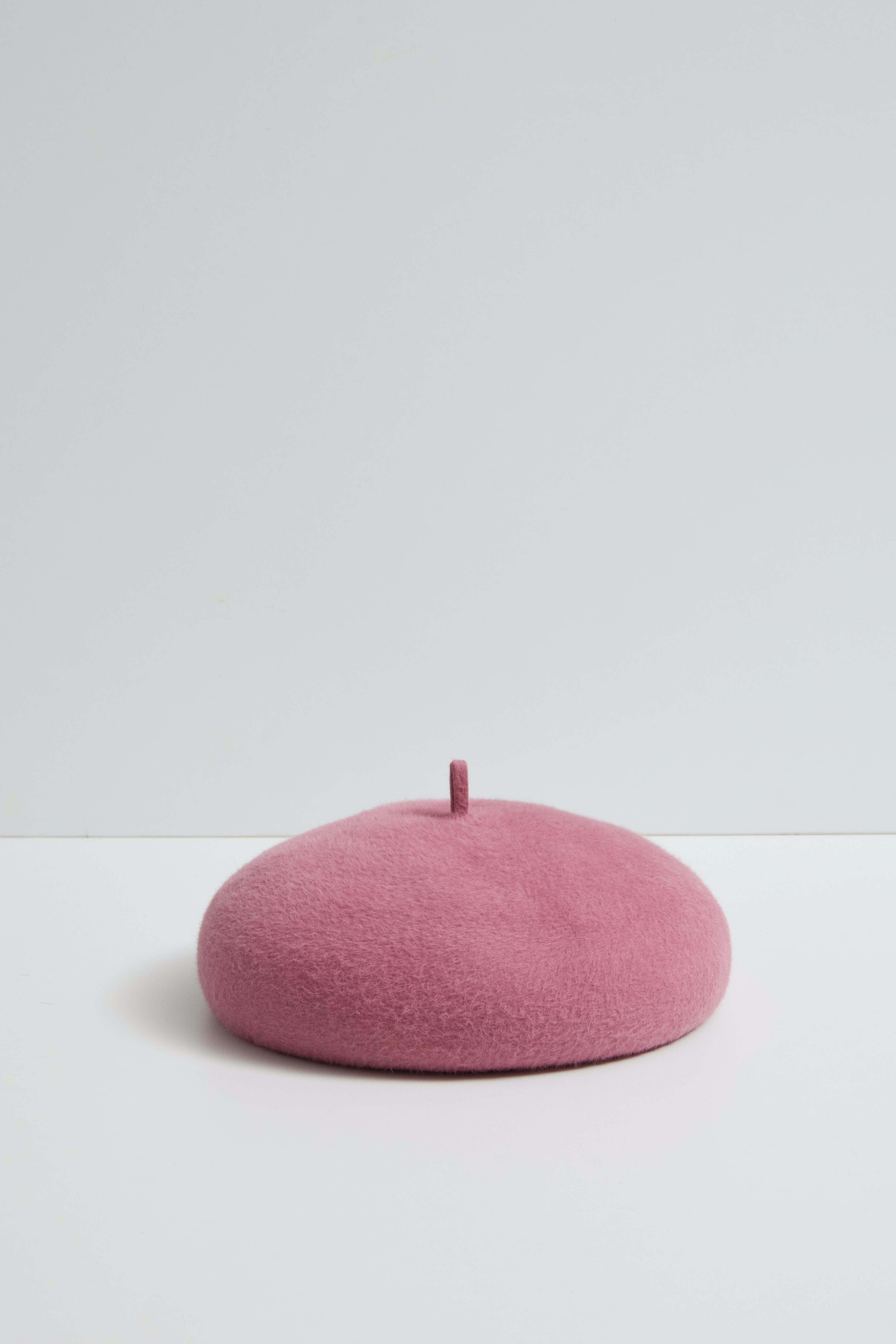 Medulla - A Modern, Minimalist Beret with Hidden Elastic for Secure Fit - Pink