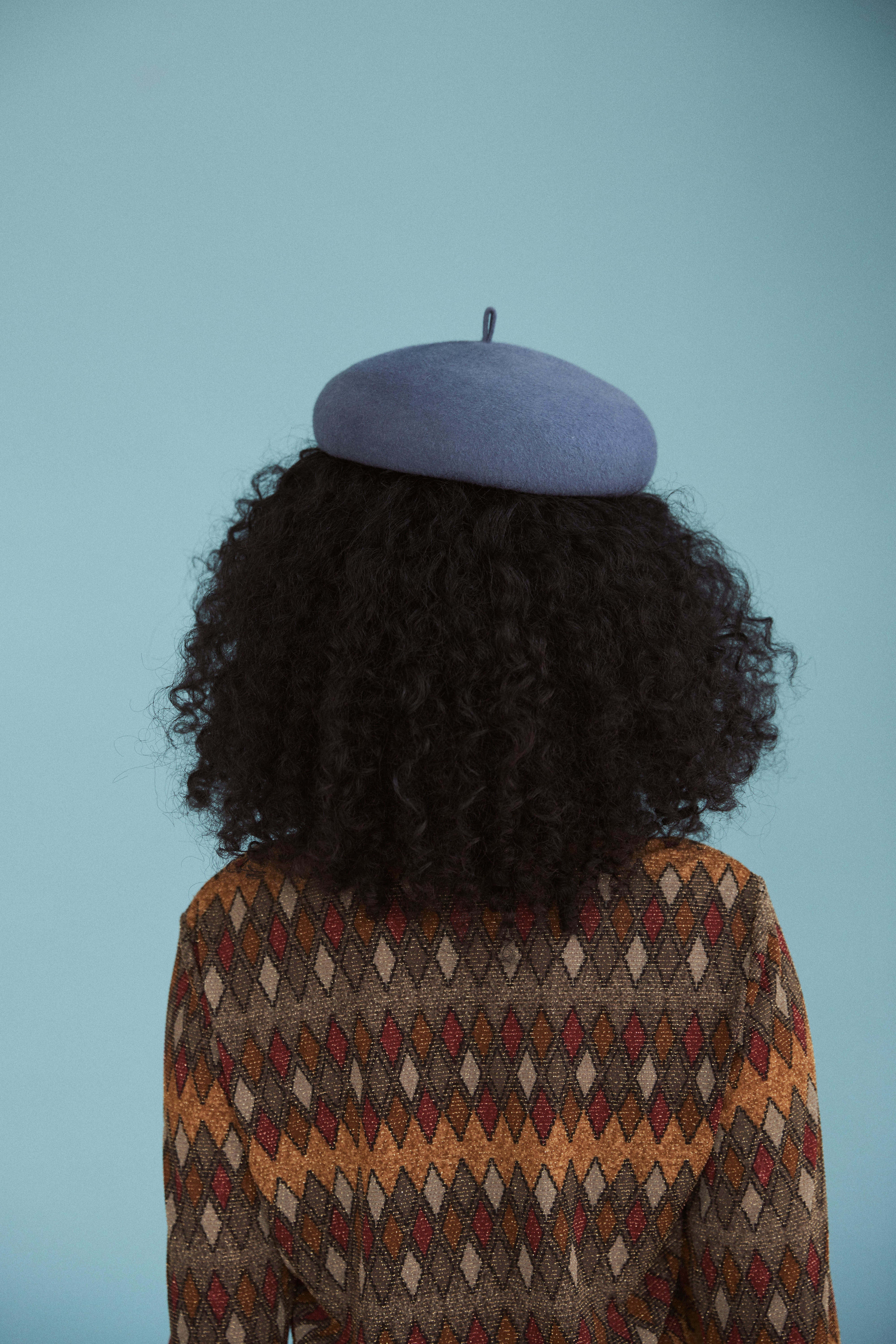 Medulla - A Modern, Minimalist Beret with Hidden Elastic for Secure Fit - Steel blue