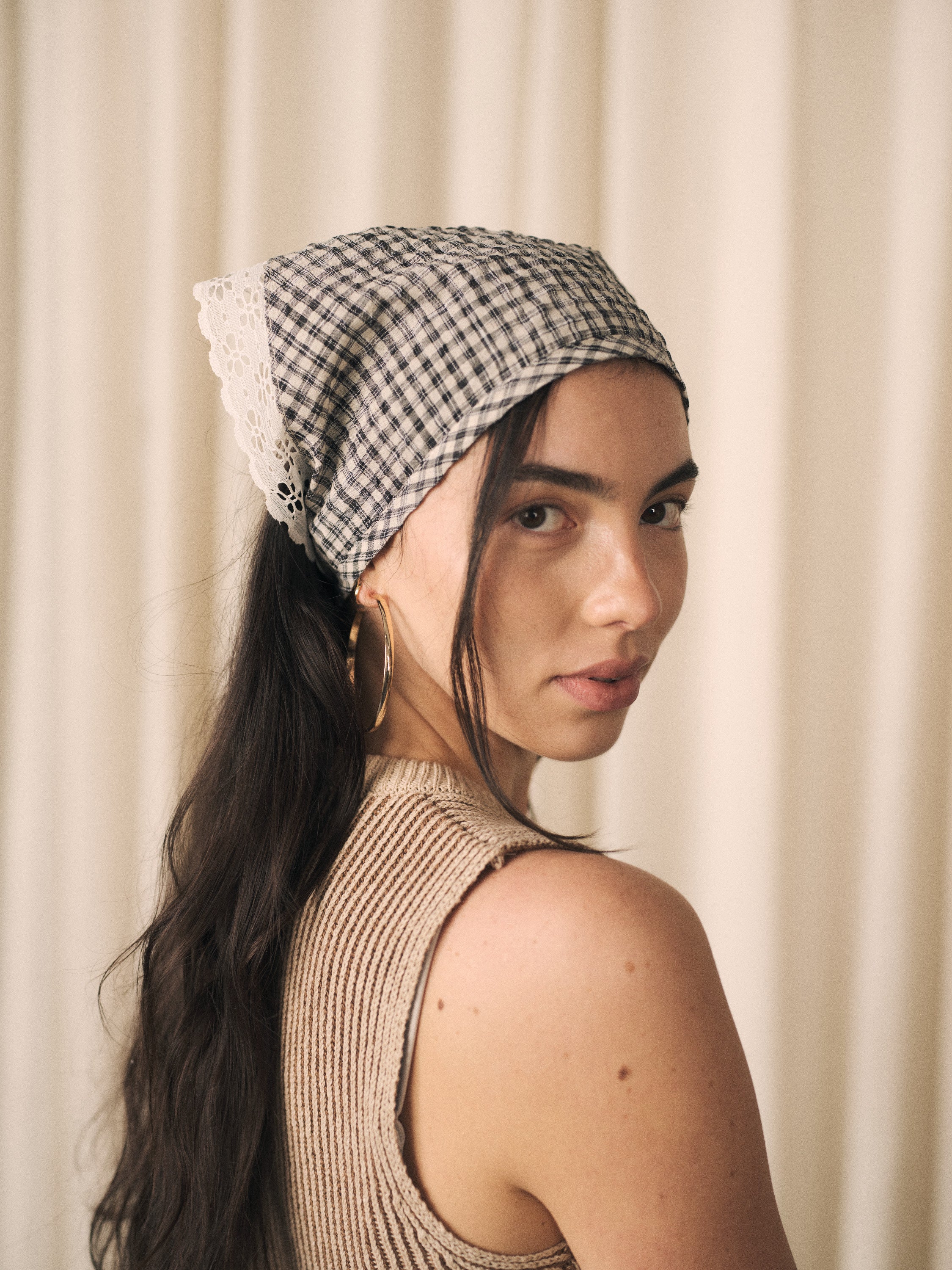 Pepper | Triangle kerchief head scarf | 6 colour options