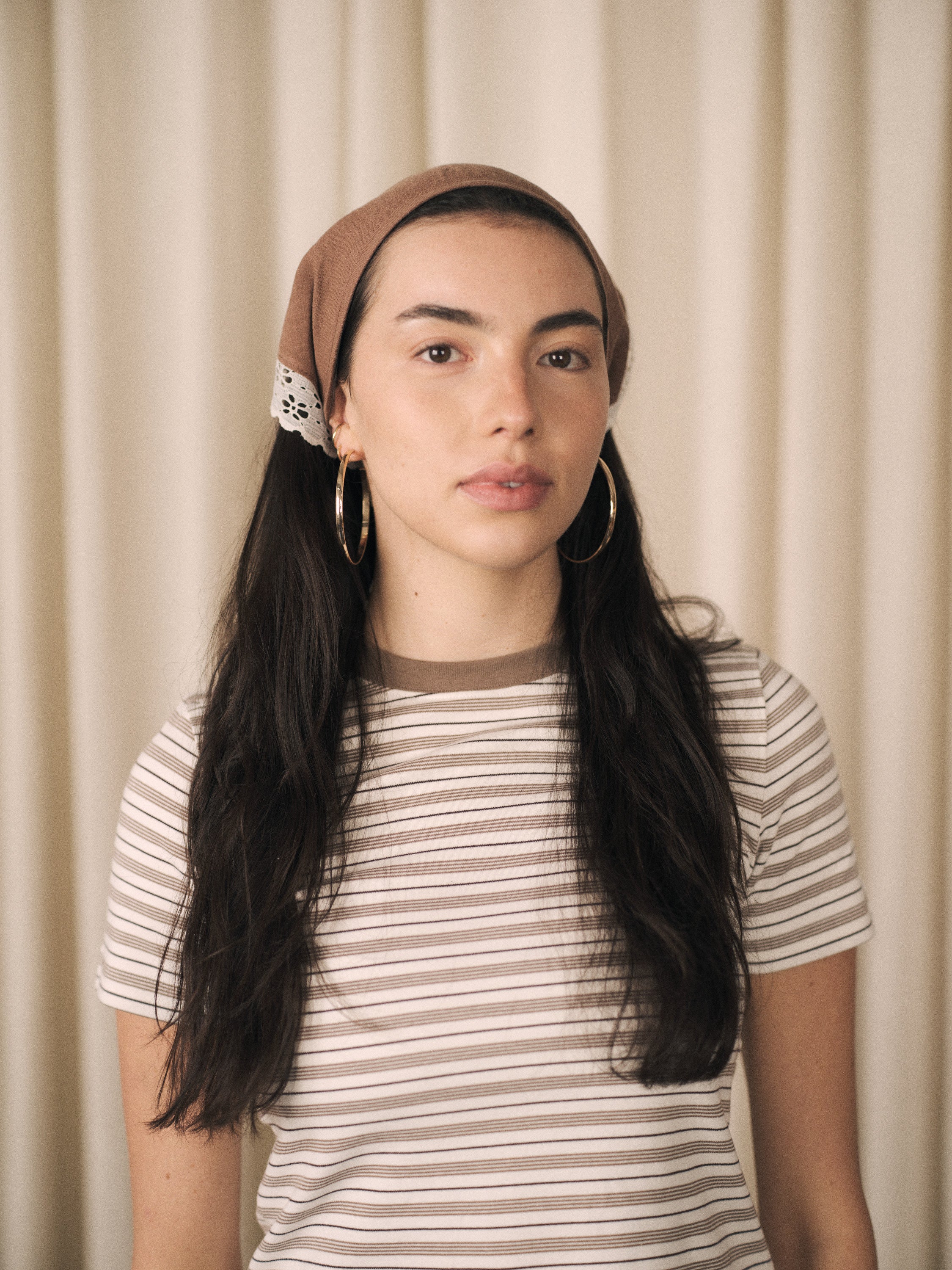 Pepper | Triangle kerchief head scarf | 6 colour options