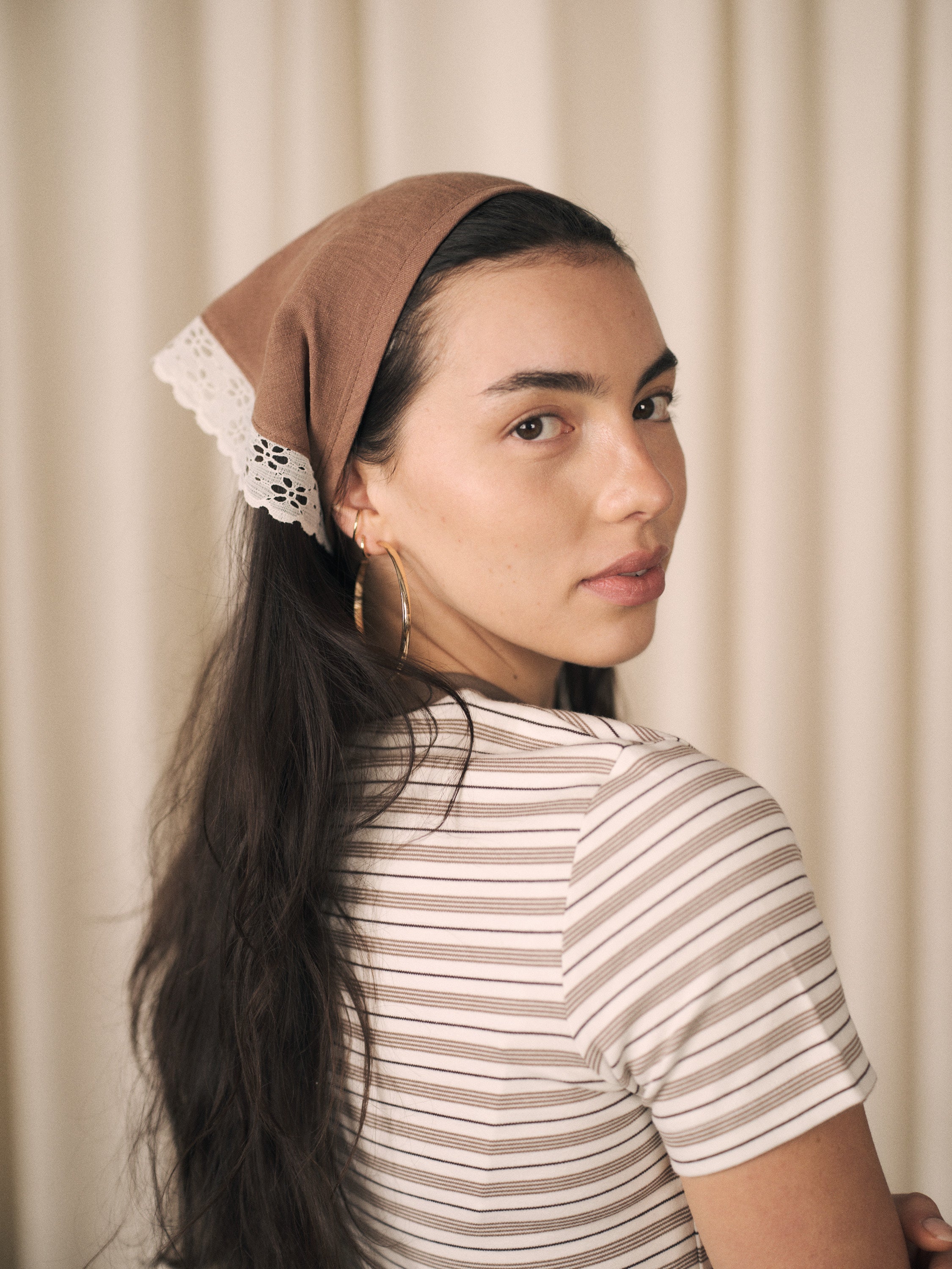 Pepper | Triangle kerchief head scarf | 6 colour options