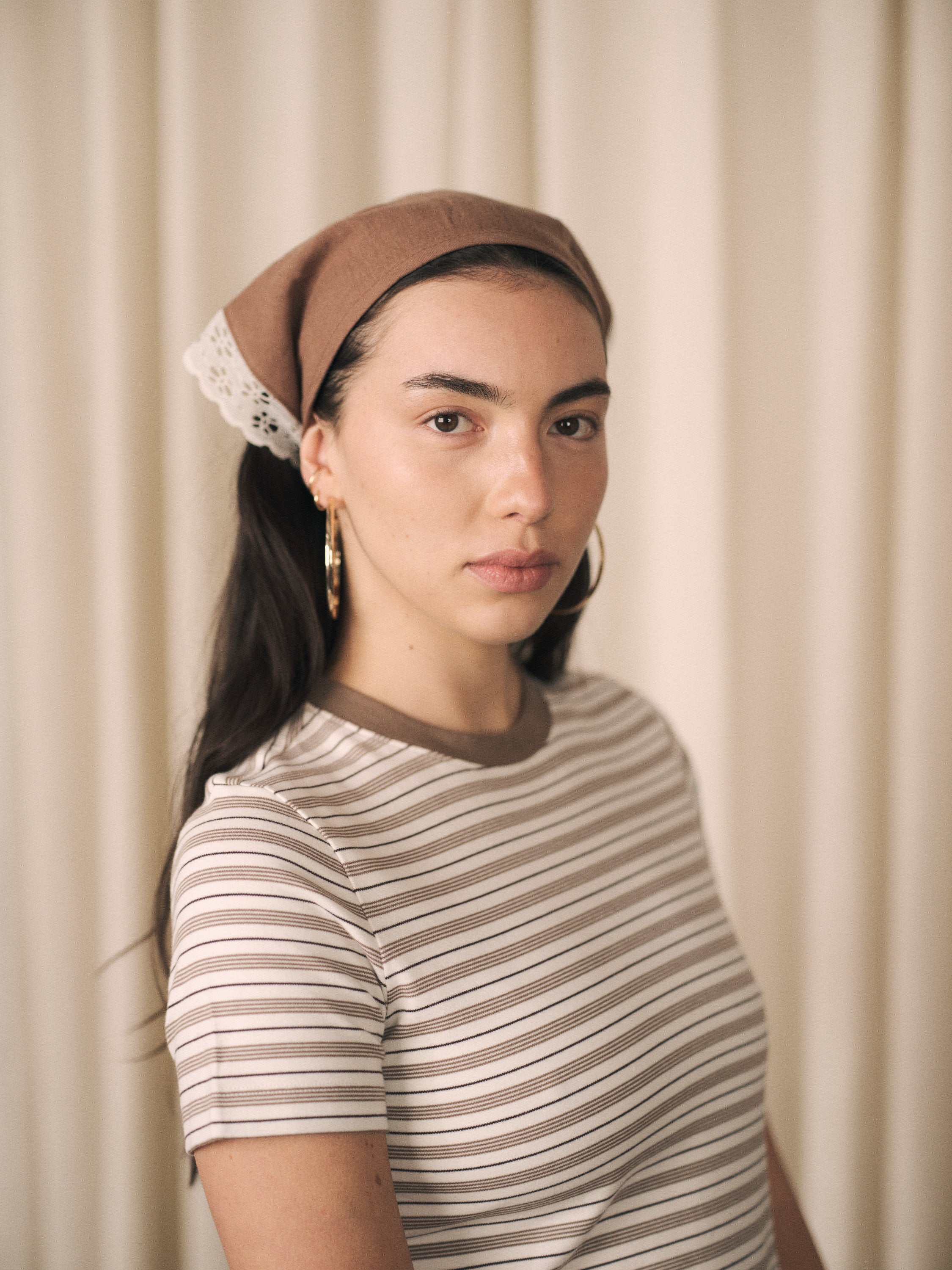 Pepper | Triangle kerchief head scarf | 6 colour options