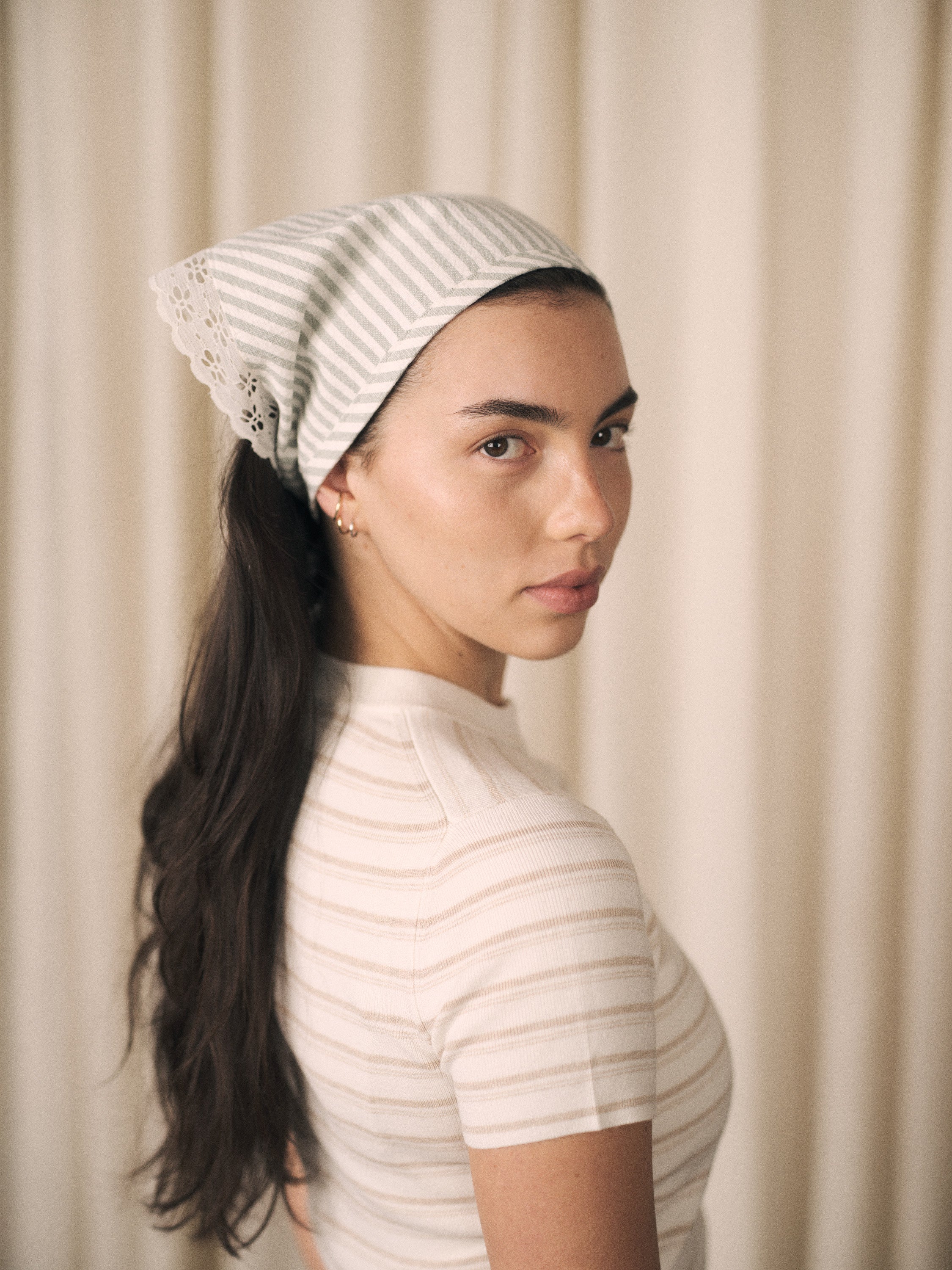 Pepper | Triangle kerchief head scarf | 6 colour options