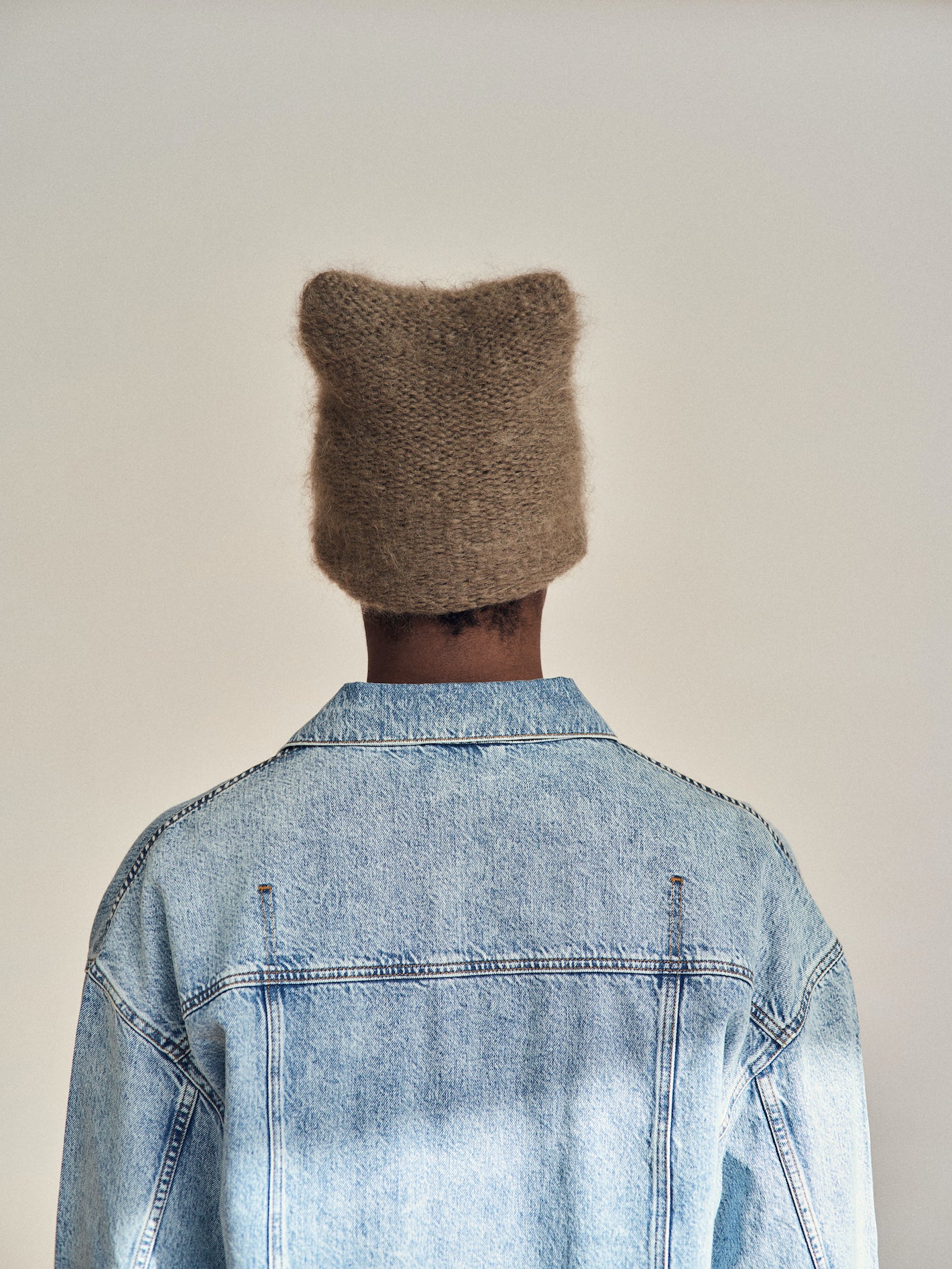 Purr mohair beanie | Taupe (Shipping September 29th)
