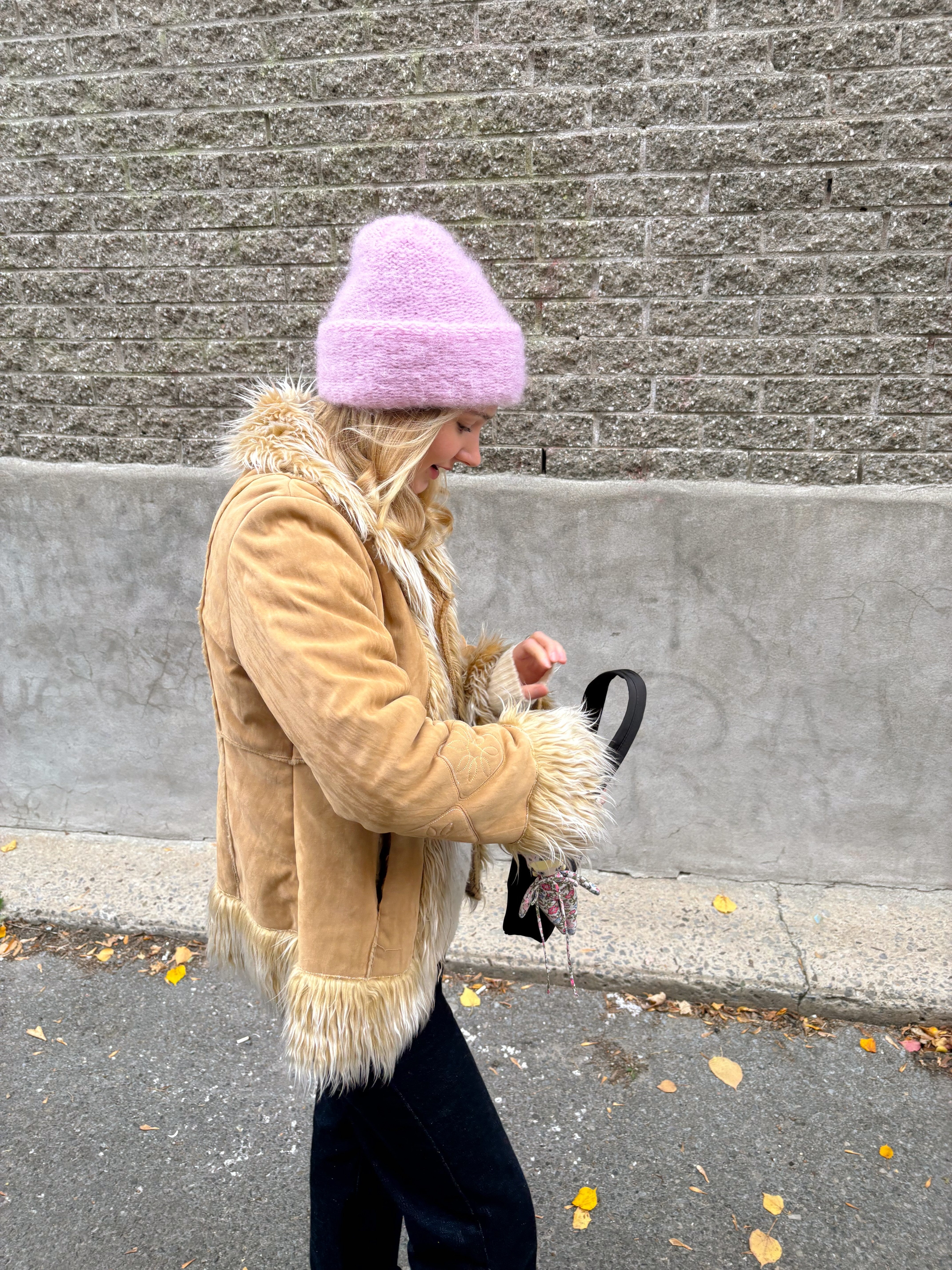 Cloud mohair beanie | Orchid pink