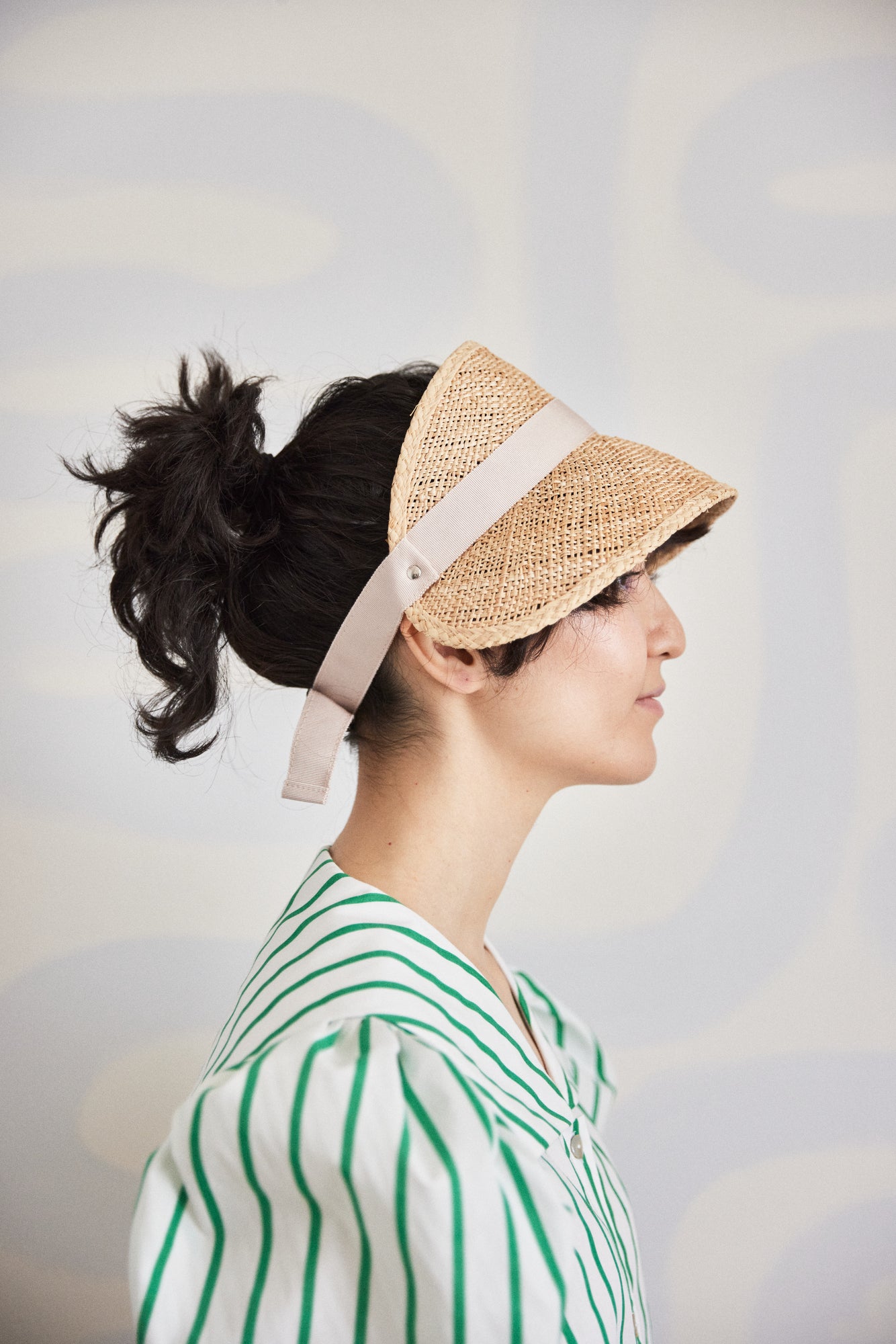 Arbor Sun Visor hat - Natural straw