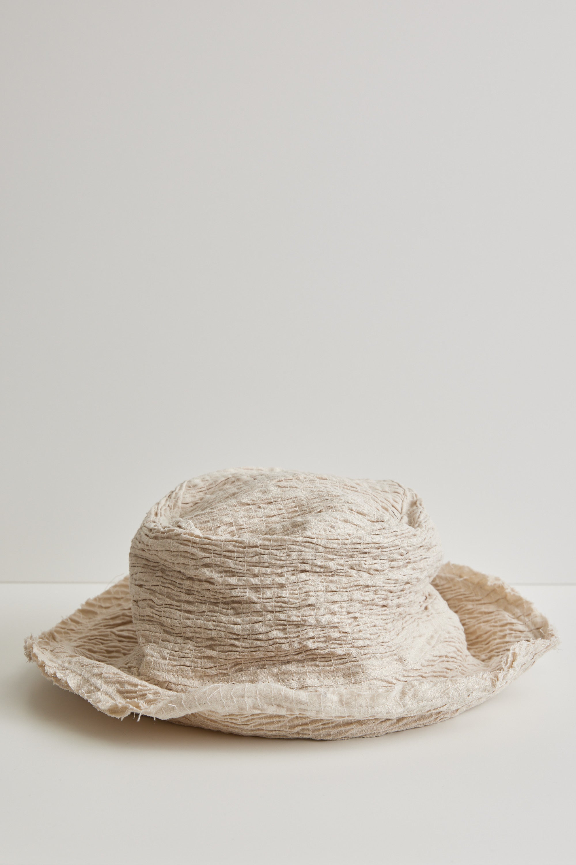 summer linen bucket hat